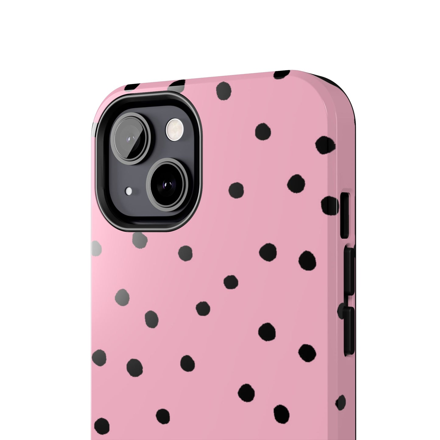 Dinky Dots Pink / Black Phone Case