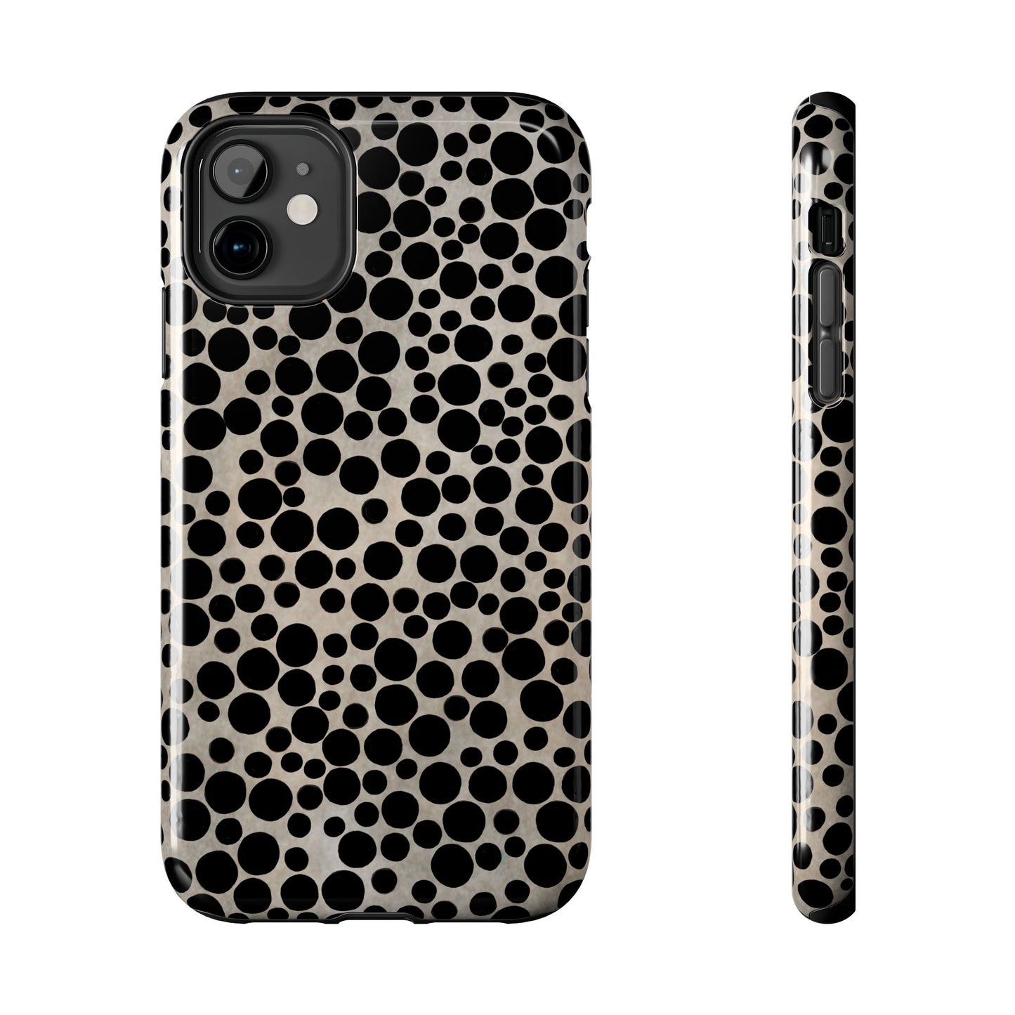 Felt Dots Silver Phone Case