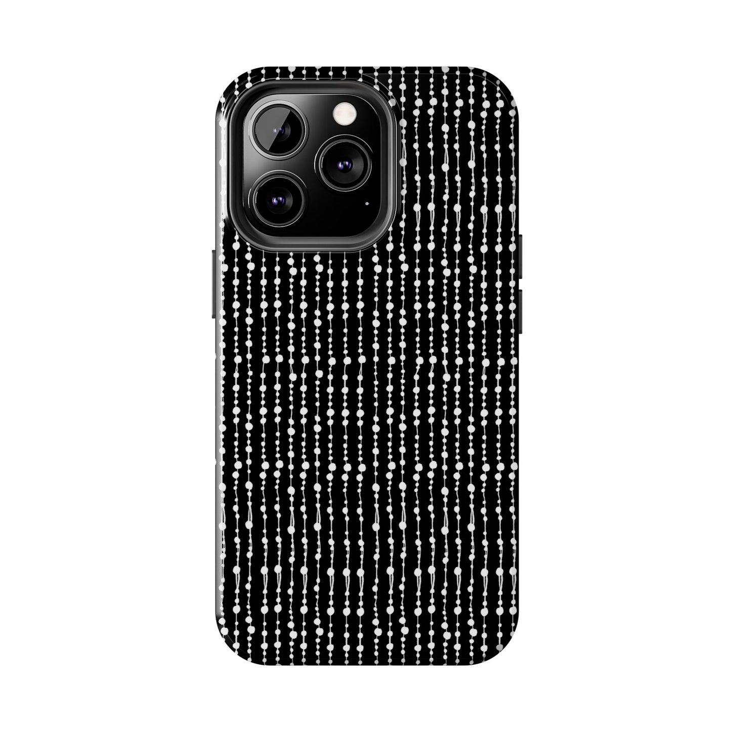 Beaded Curtain Black / White Phone Case