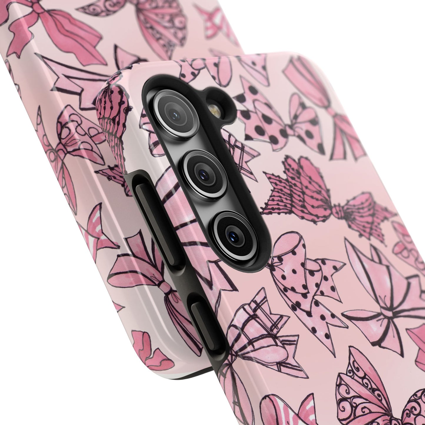 Blushing Bows Pink Sky Phone Case