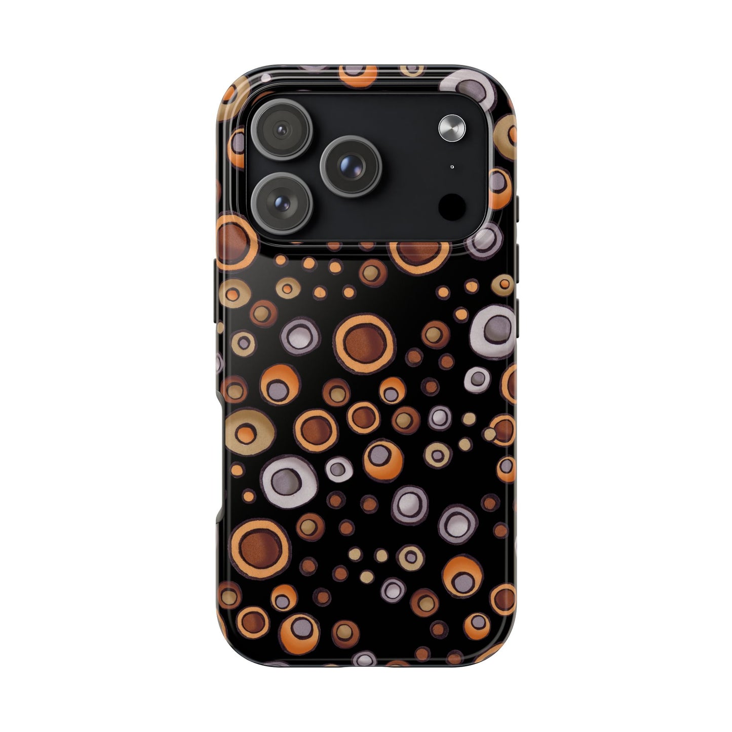 Doggy Dots Black Phone Case