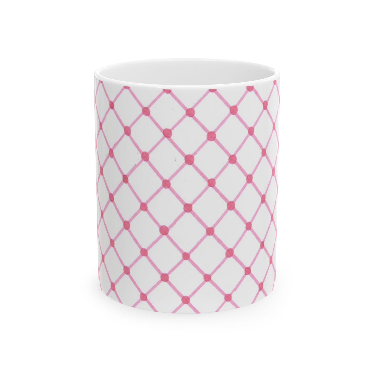Cyclone Fence White / Pink Cup