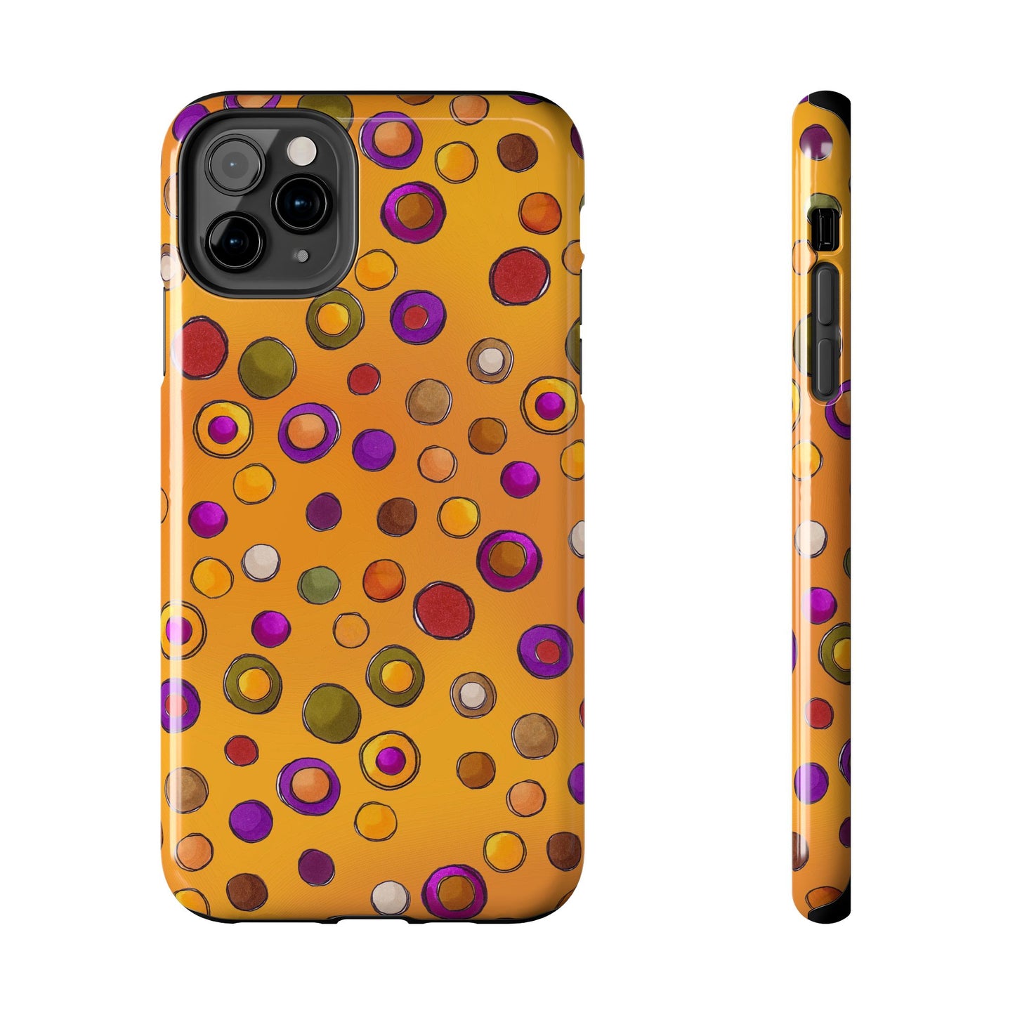 Double Dot Yellow Phone Case