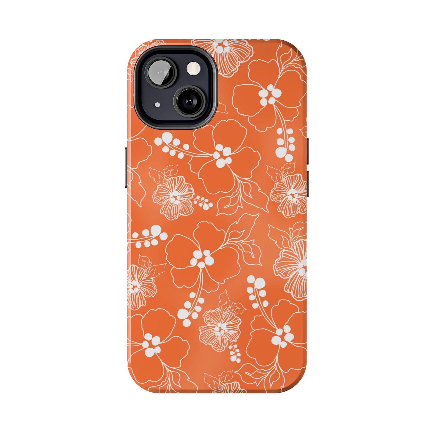 Lacey Hibiscus Coral Phone Case