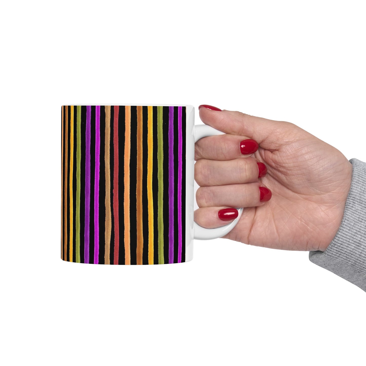 Spice Stripe Black Cup