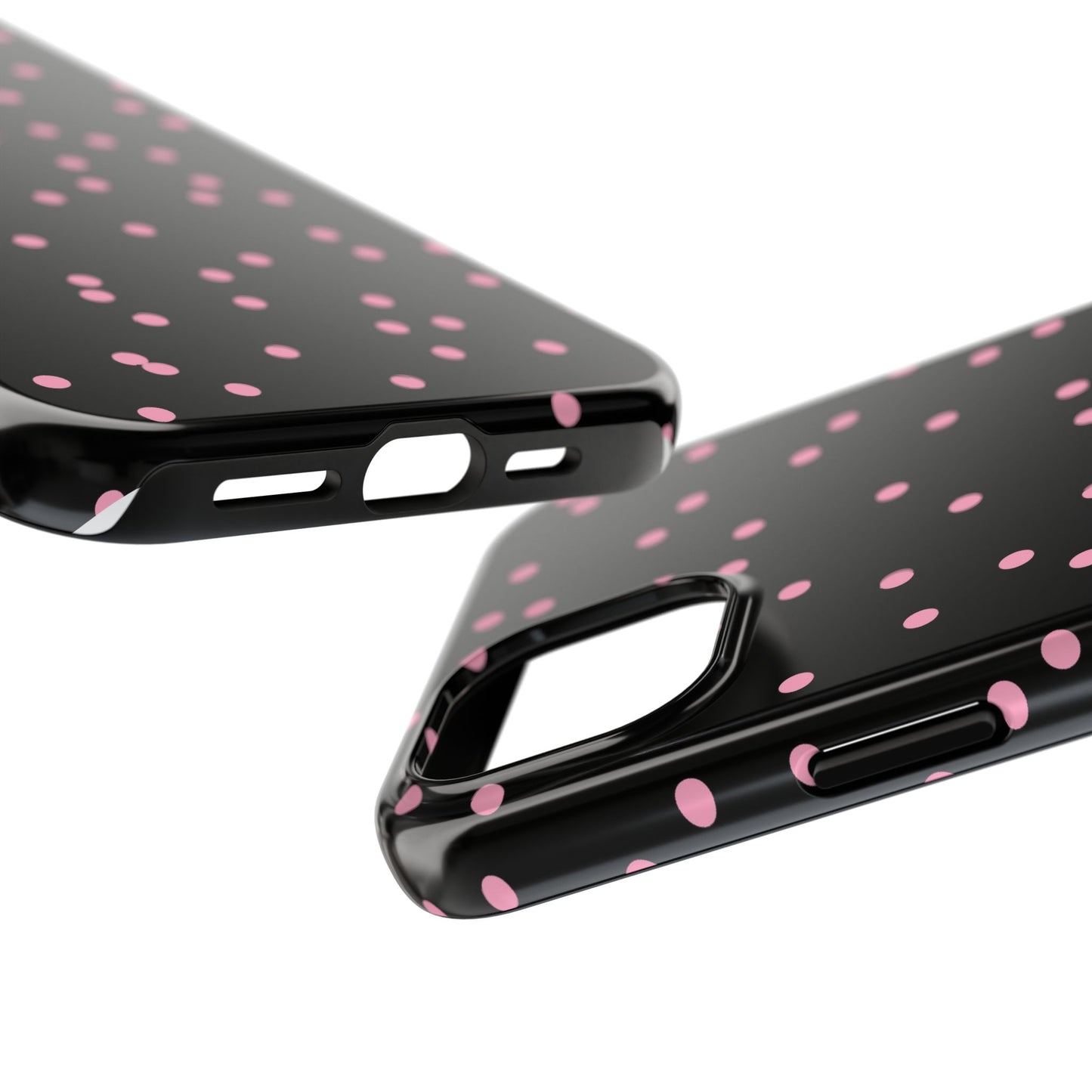 Space Dots Black / Pink Phone Case