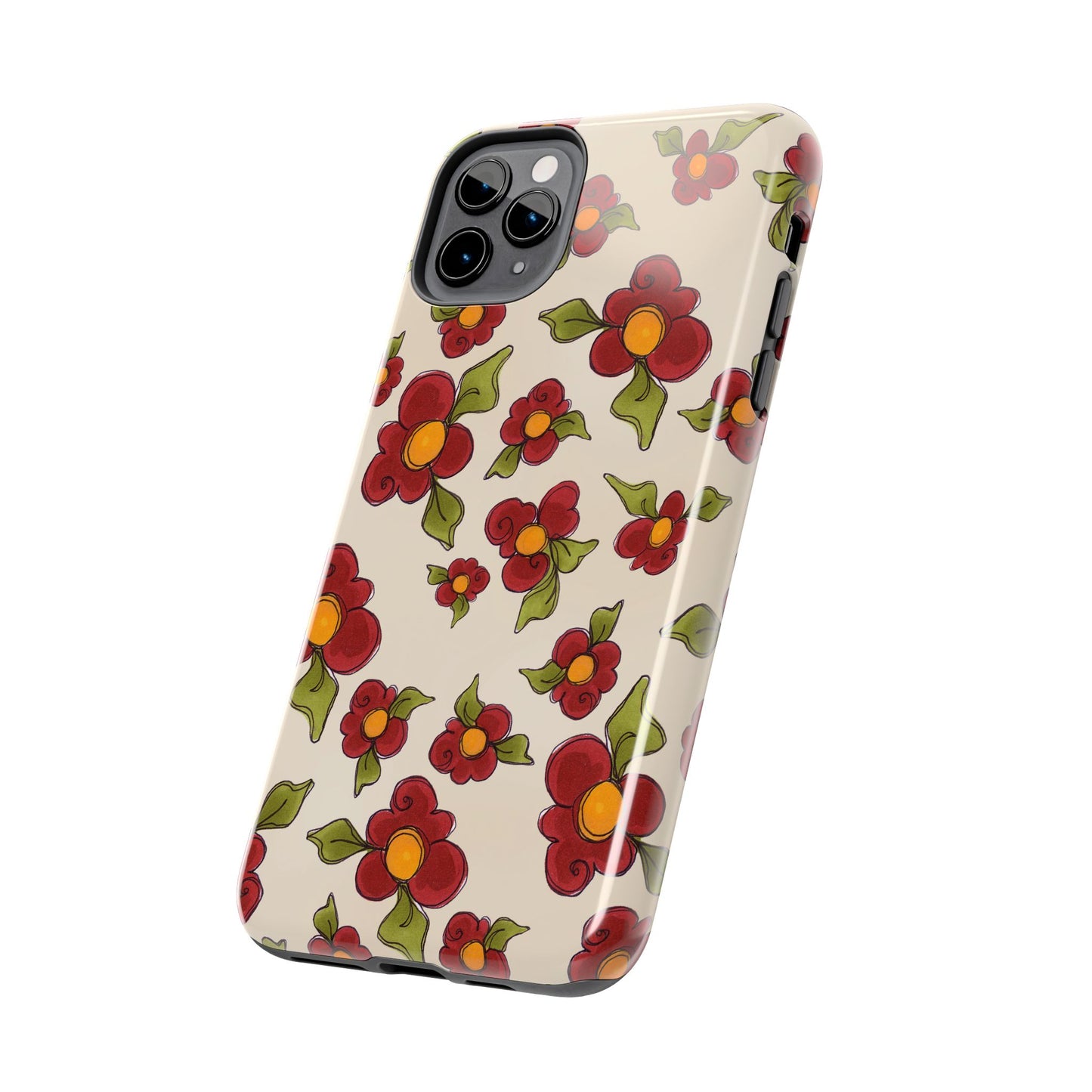 Chili Pepper Daisies Phone Case