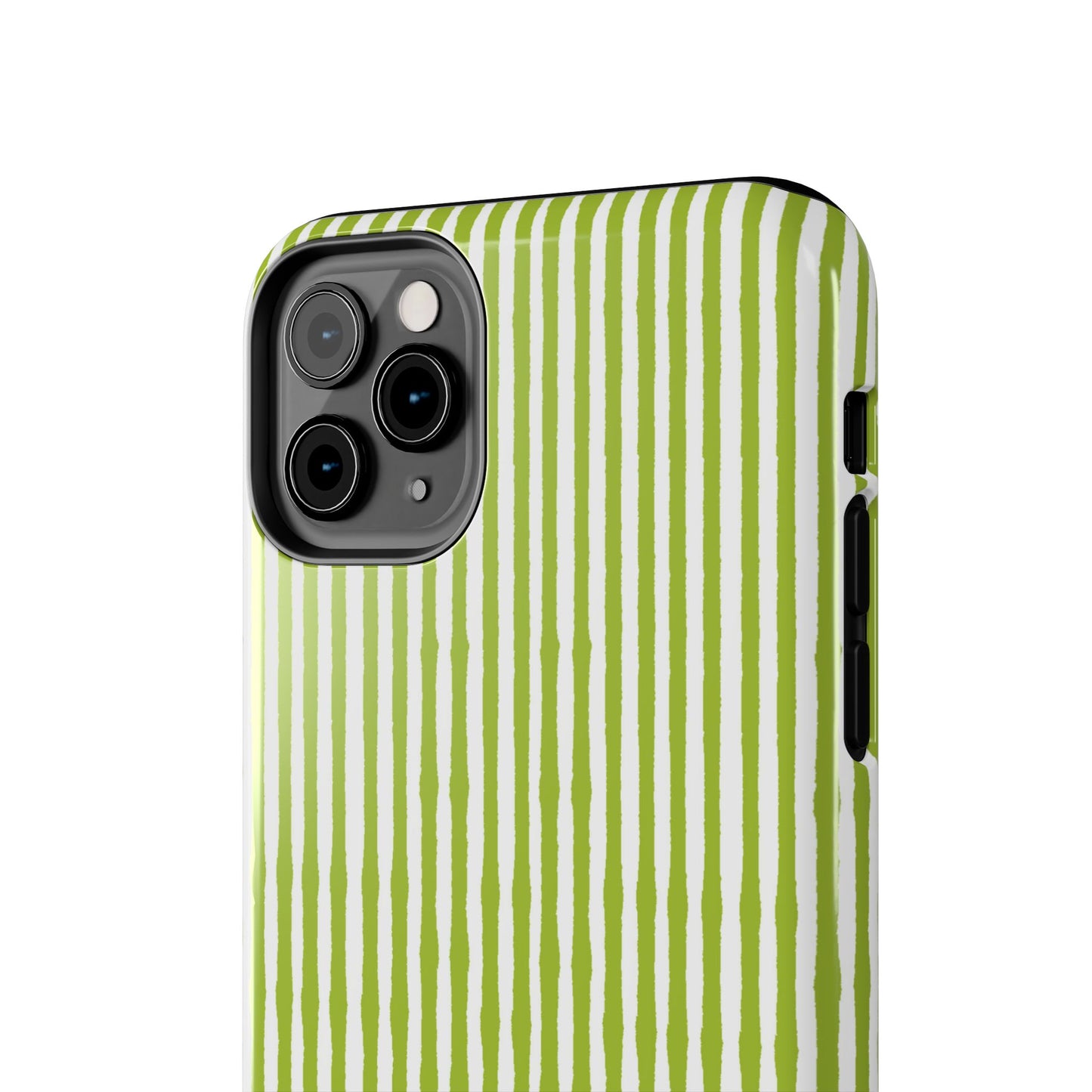 Lazy Stripe Green / White Phone Case