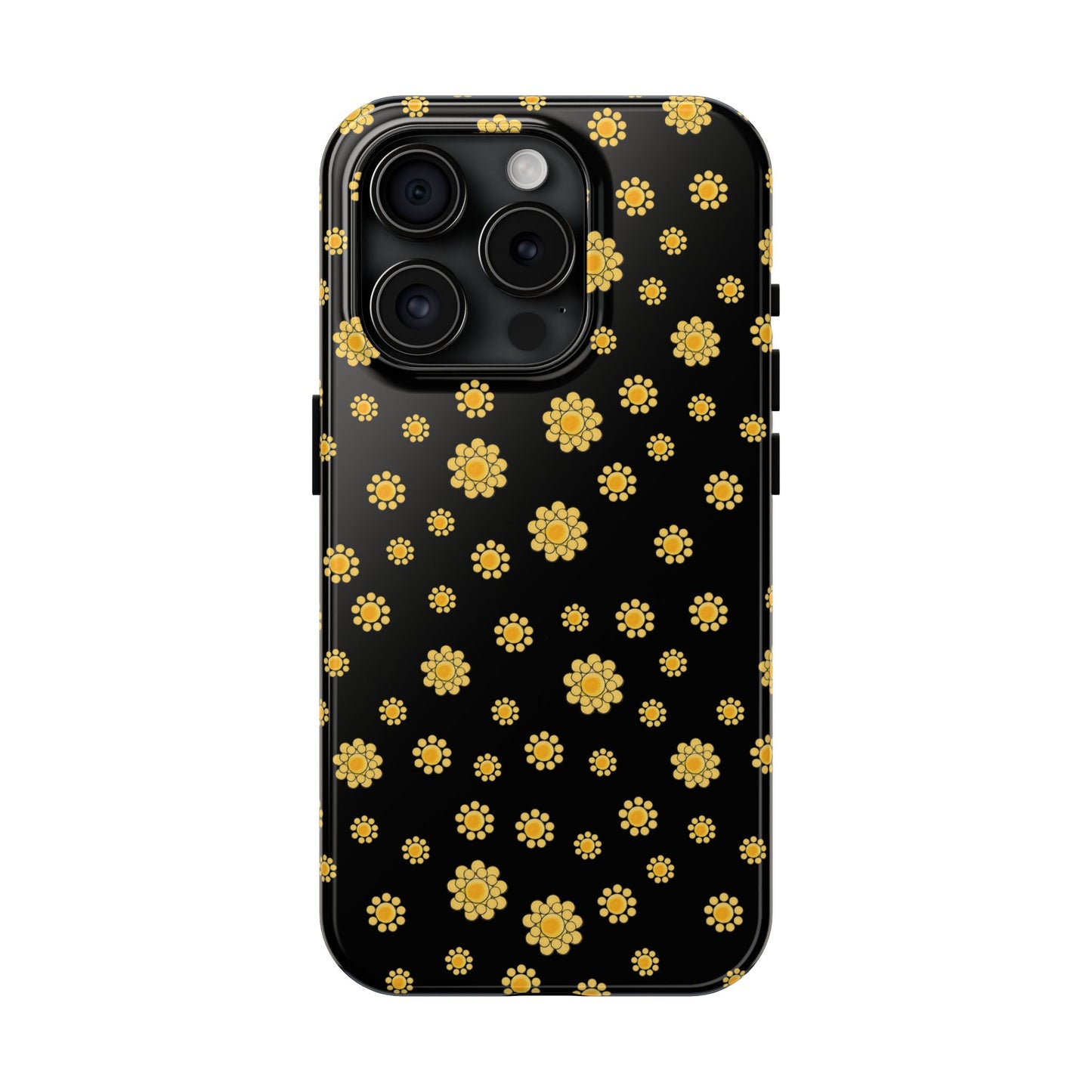 Bandana Dots Black / Yellow Phone Case