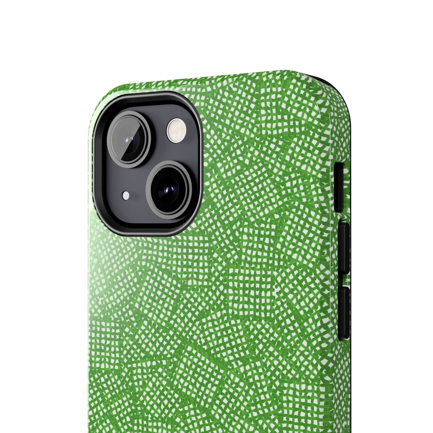 Check Patch Small Green Phone Case