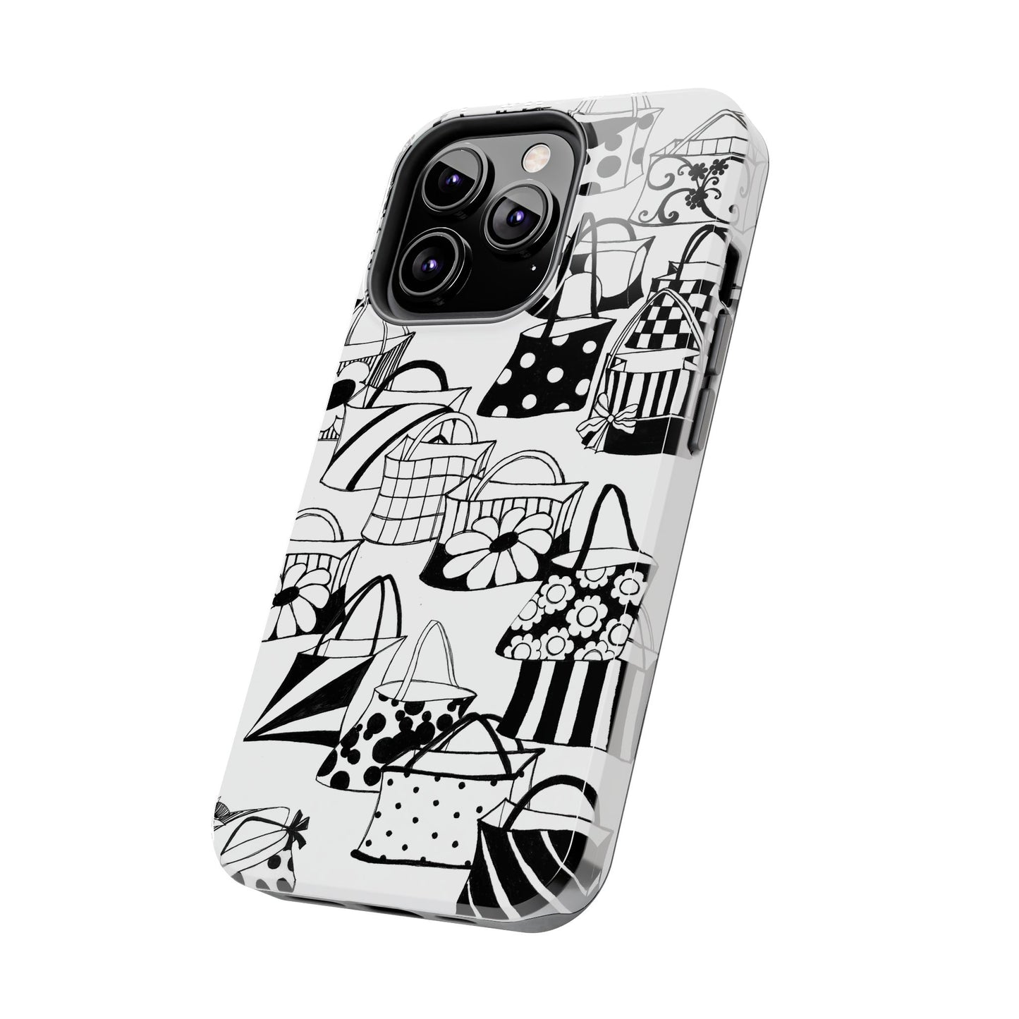 Totes White / Black Phone Case