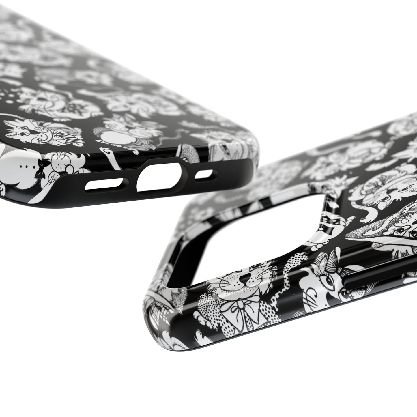 So Kitties Tossed Black Phone Case