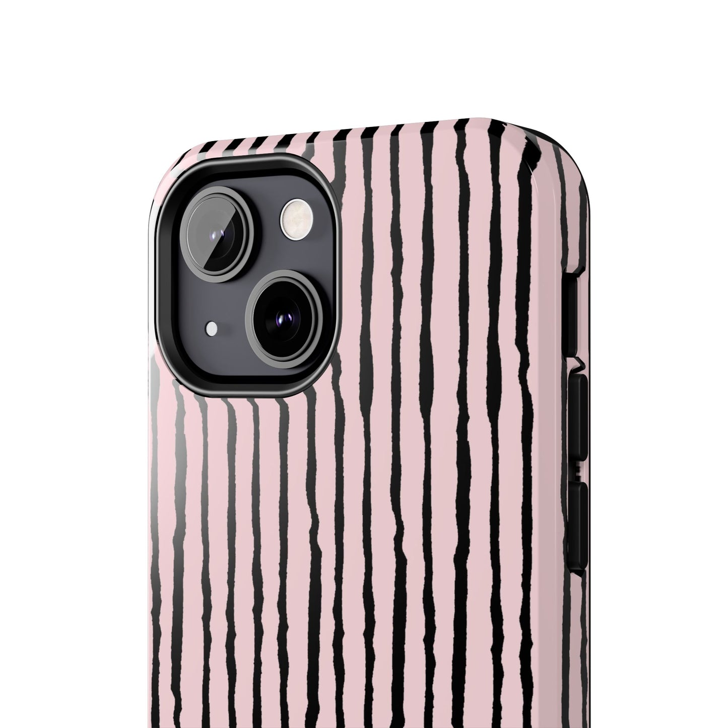 Sorta Stripe Light Pink / Black Phone Case