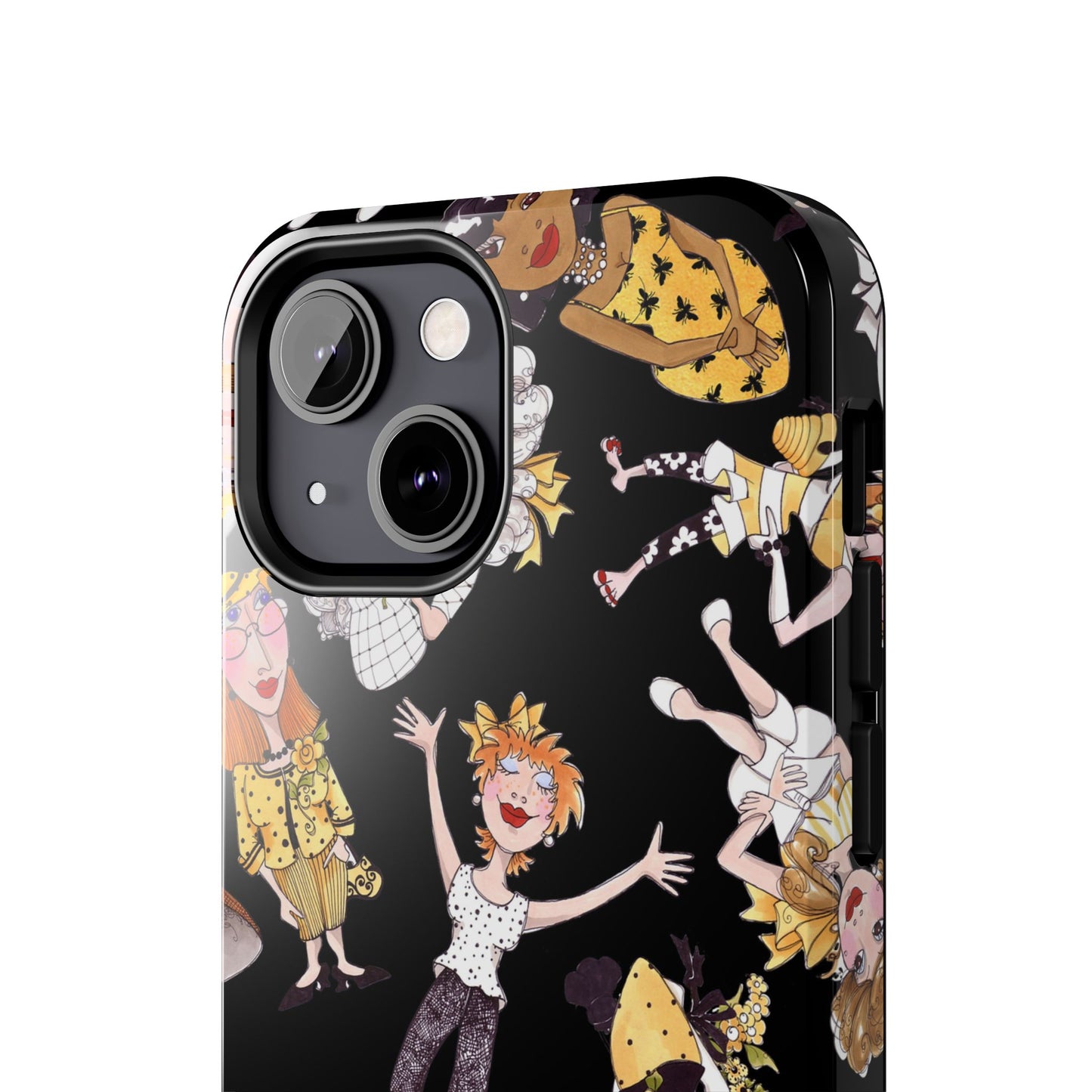 Bee Tossed Black Phone Case