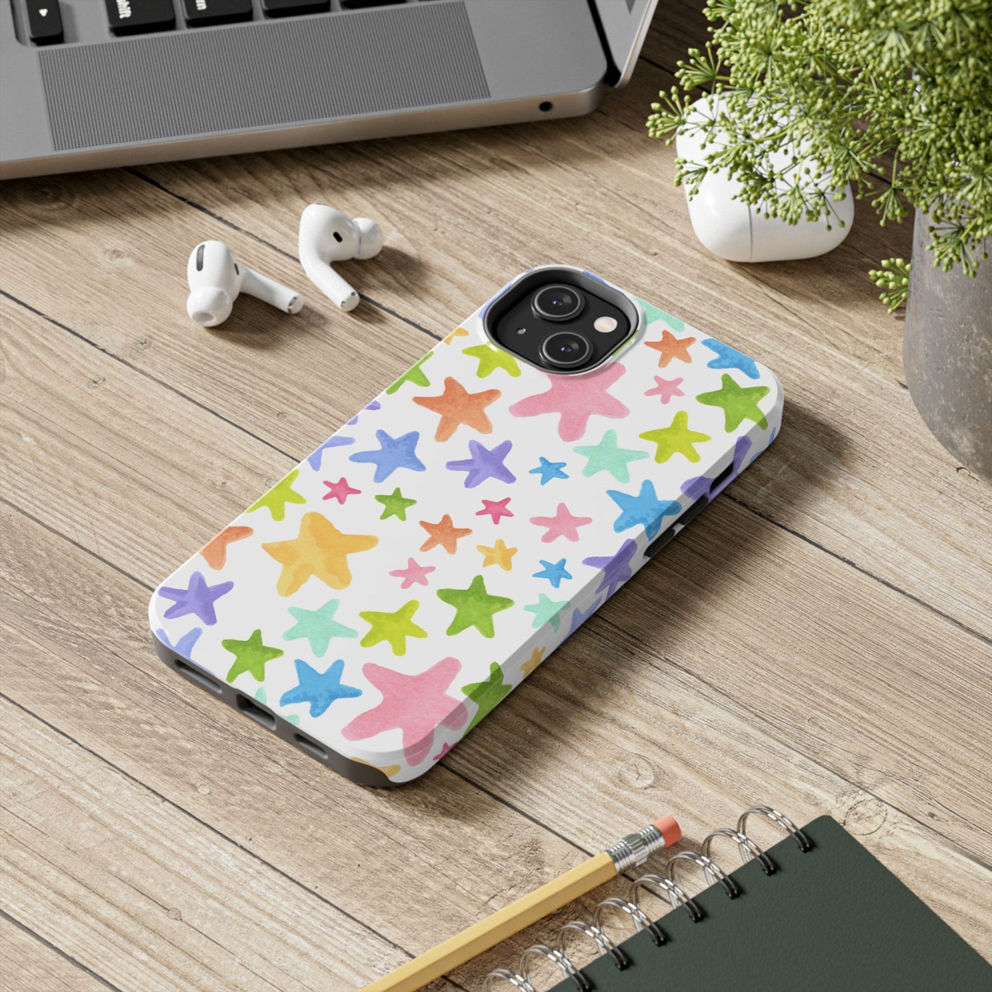 Happy Stars White Phone Case