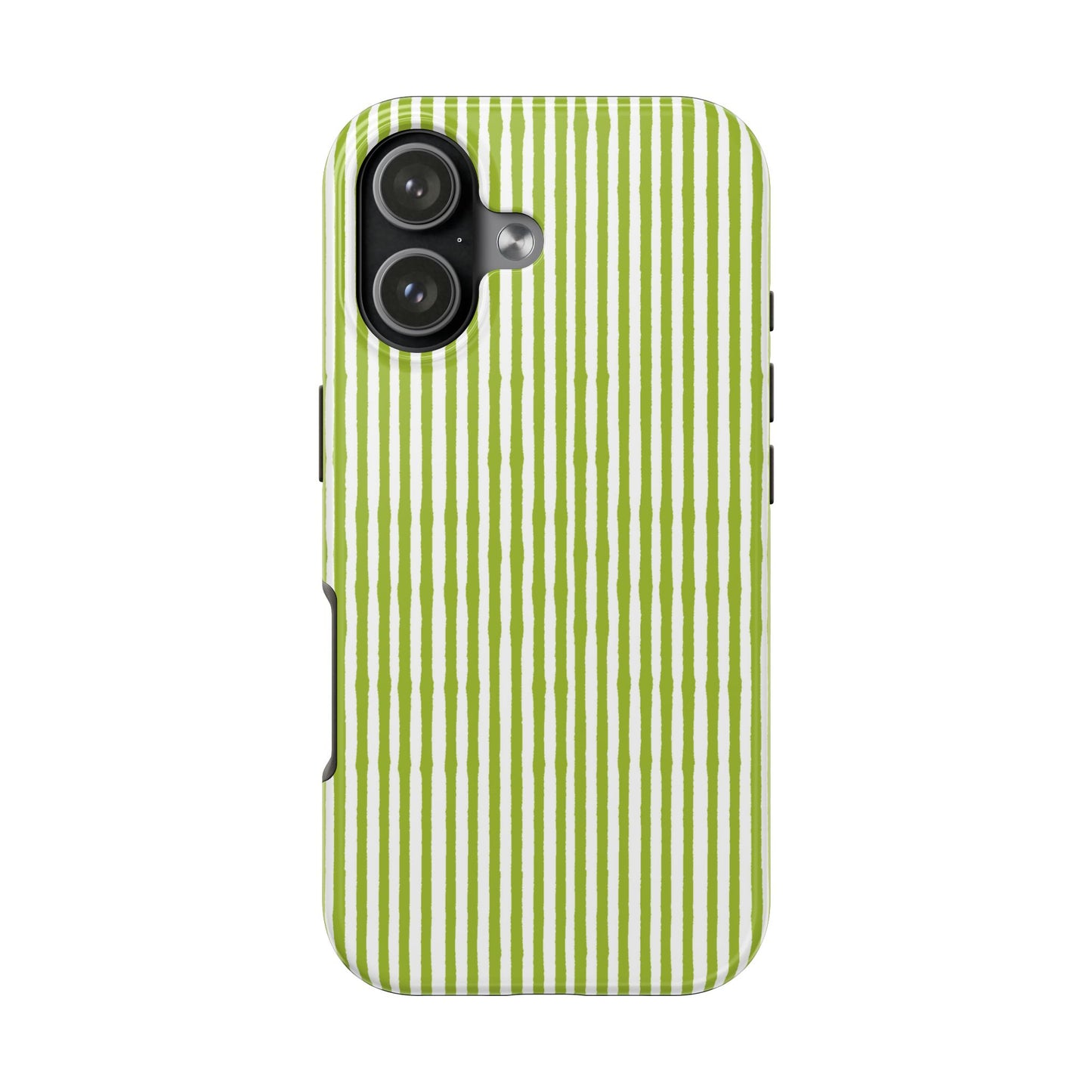 Lazy Stripe Green / White Phone Case
