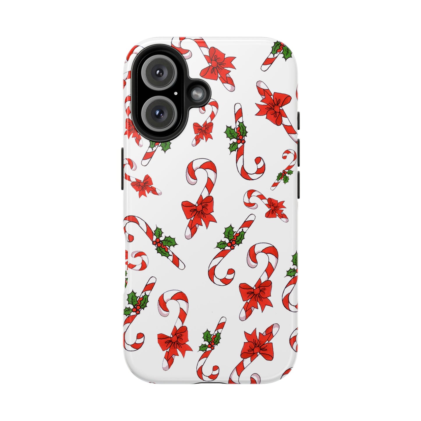 Candy Cane Crowd White Phone Case