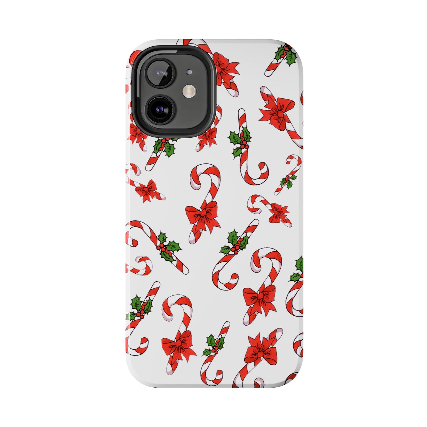 Candy Cane Crowd White Phone Case