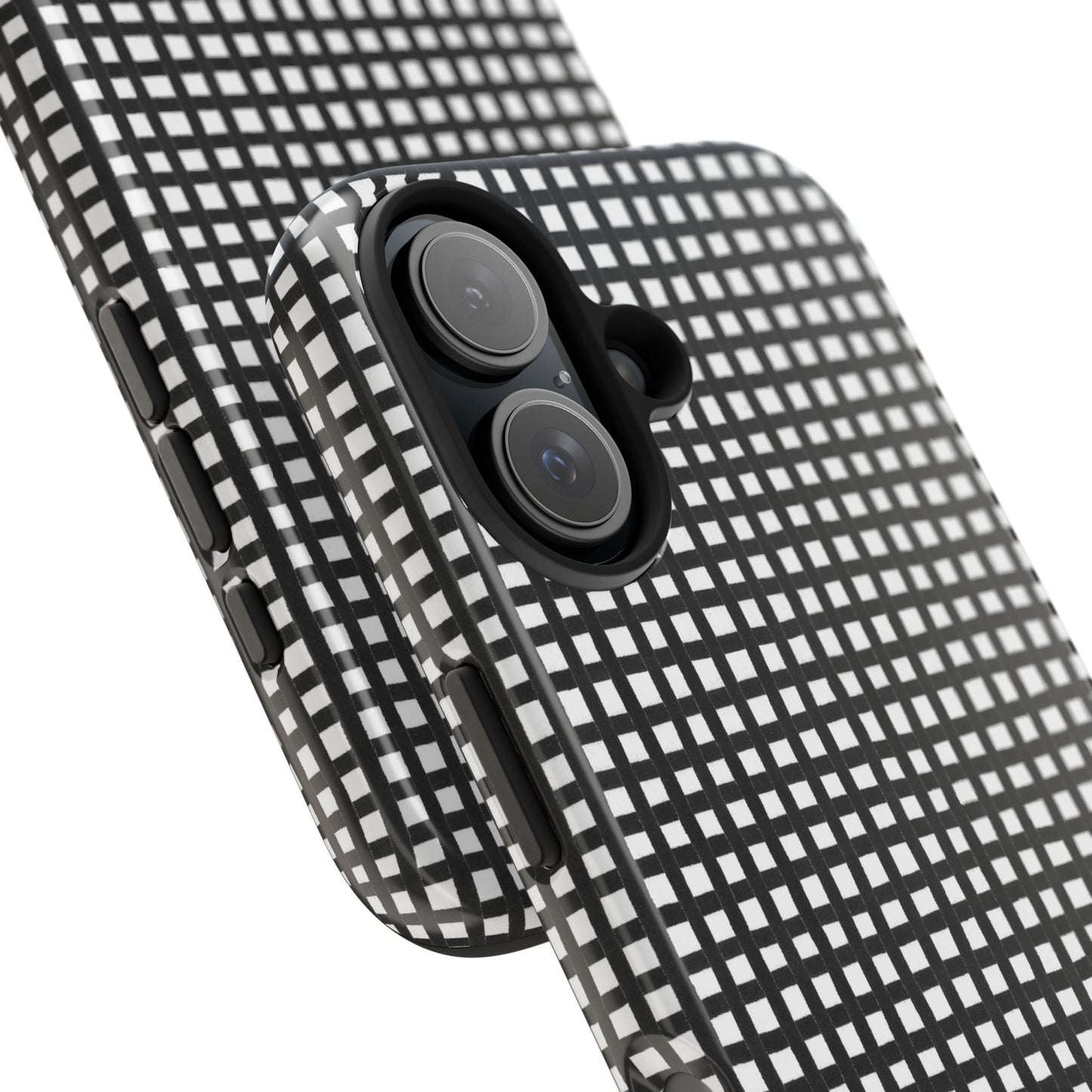 Chipper Check Black / White Phone Case