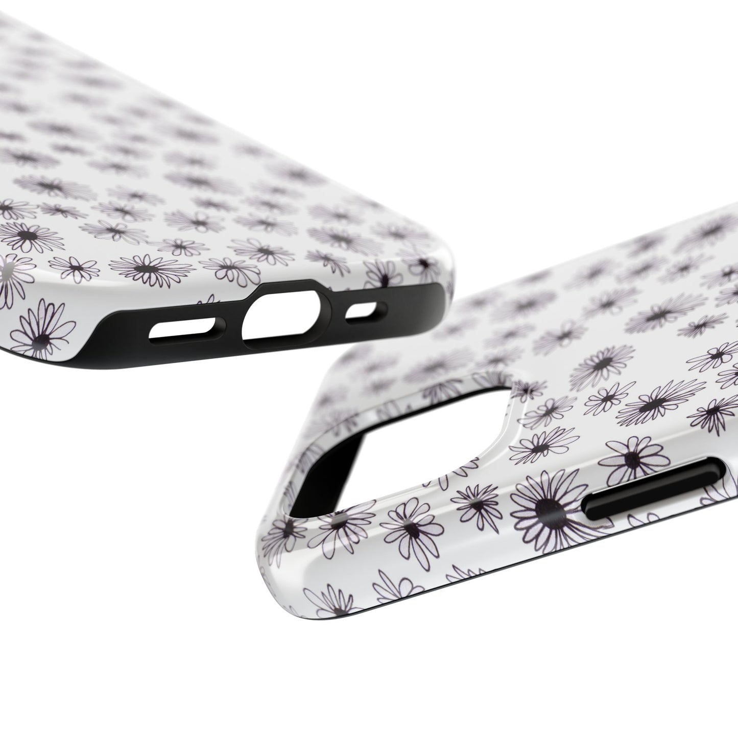 Random Daisy White / Black Phone Case