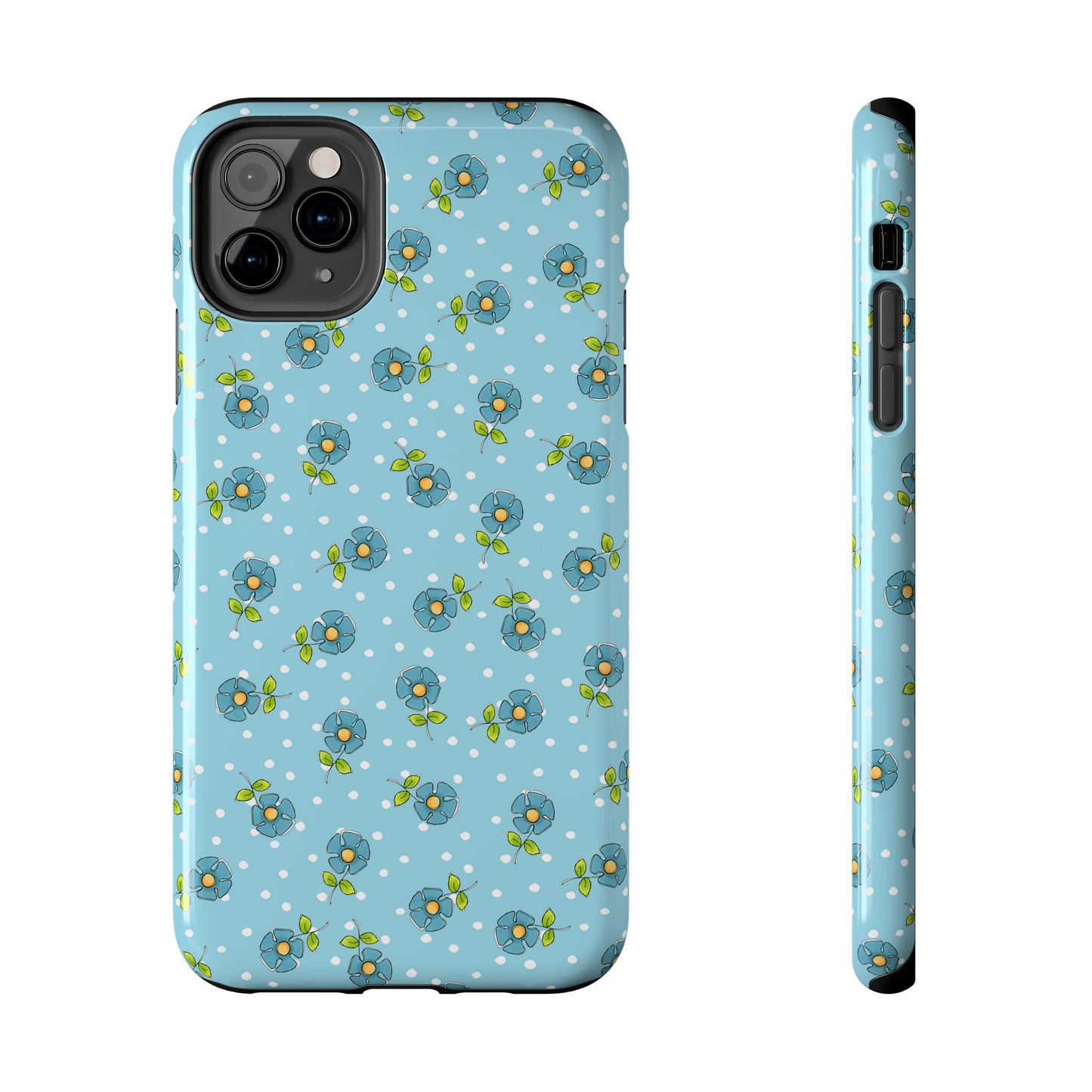 Daisy Dots Turquoise Phone Case