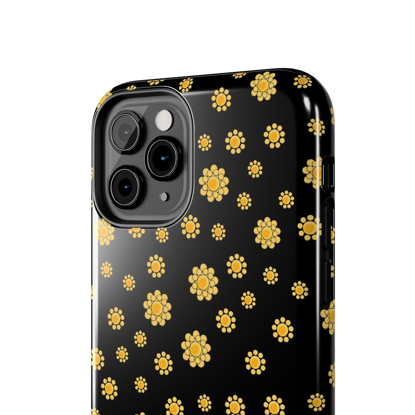 Bandana Dots Black / Yellow Phone Case