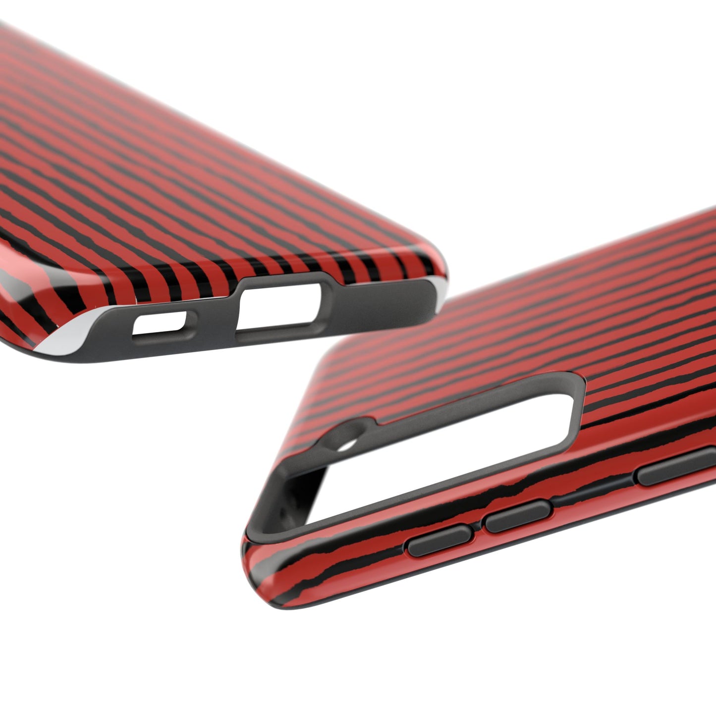 Sorta Stripe Red / Black Phone Case