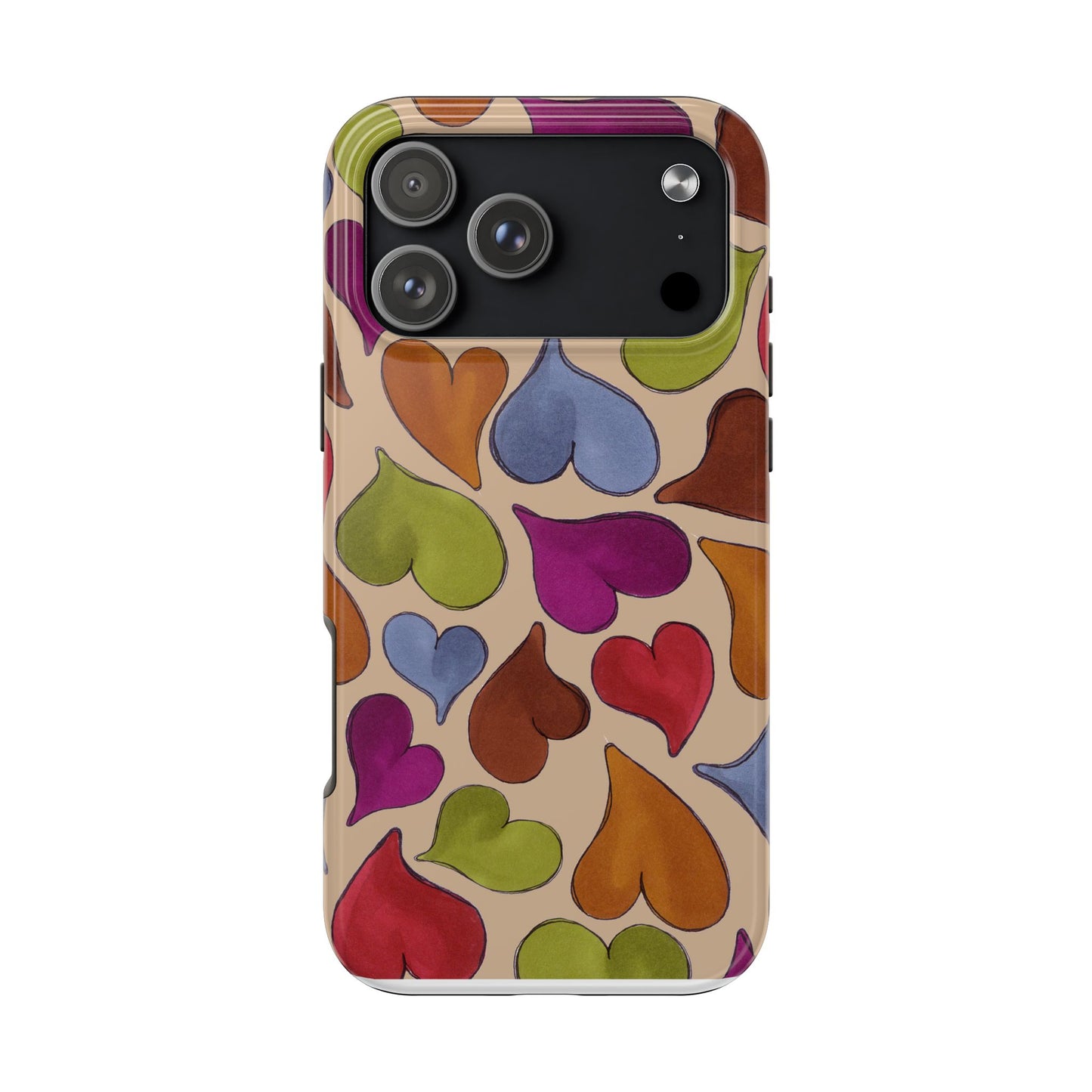 Big Hearted Khaki Phone Case