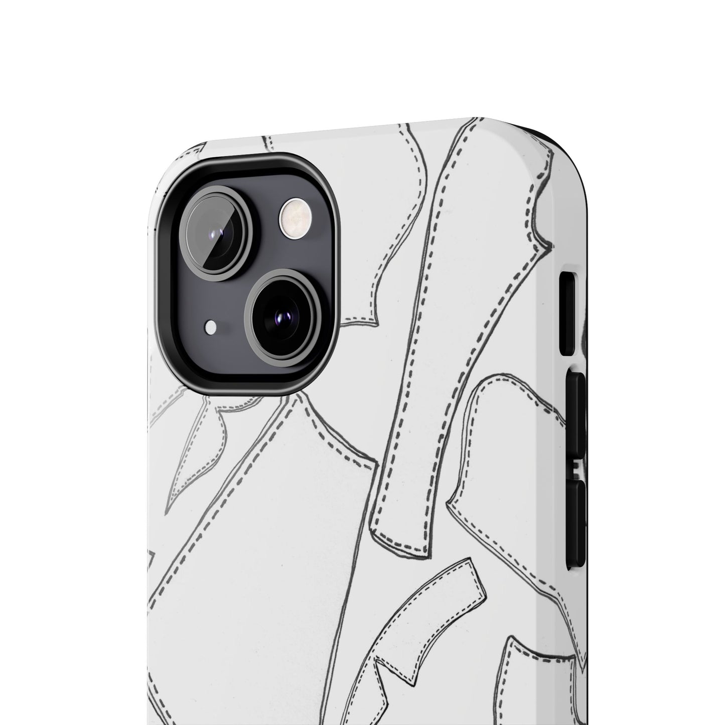 Pattern Pieces White Phone Case