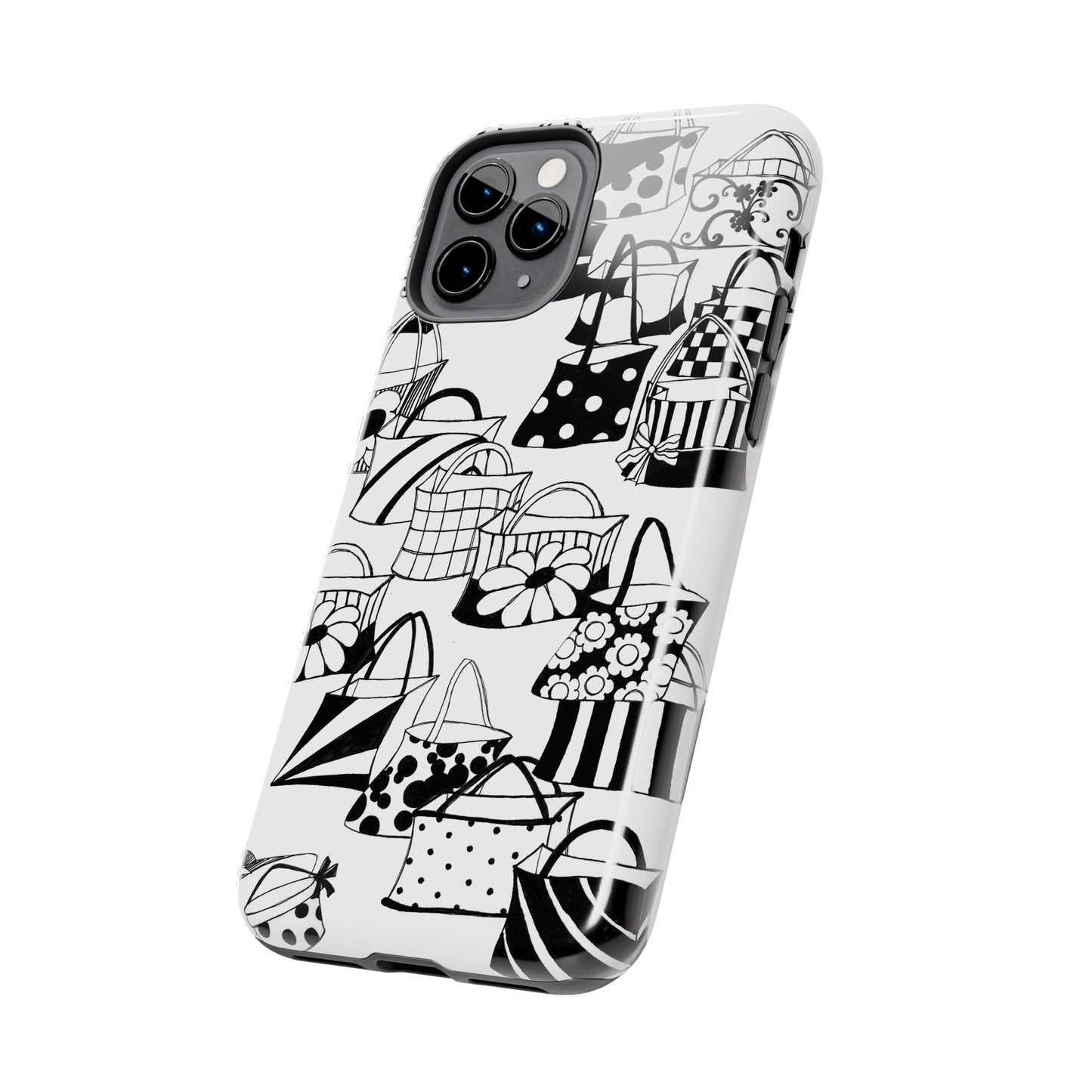 Totes White / Black Phone Case
