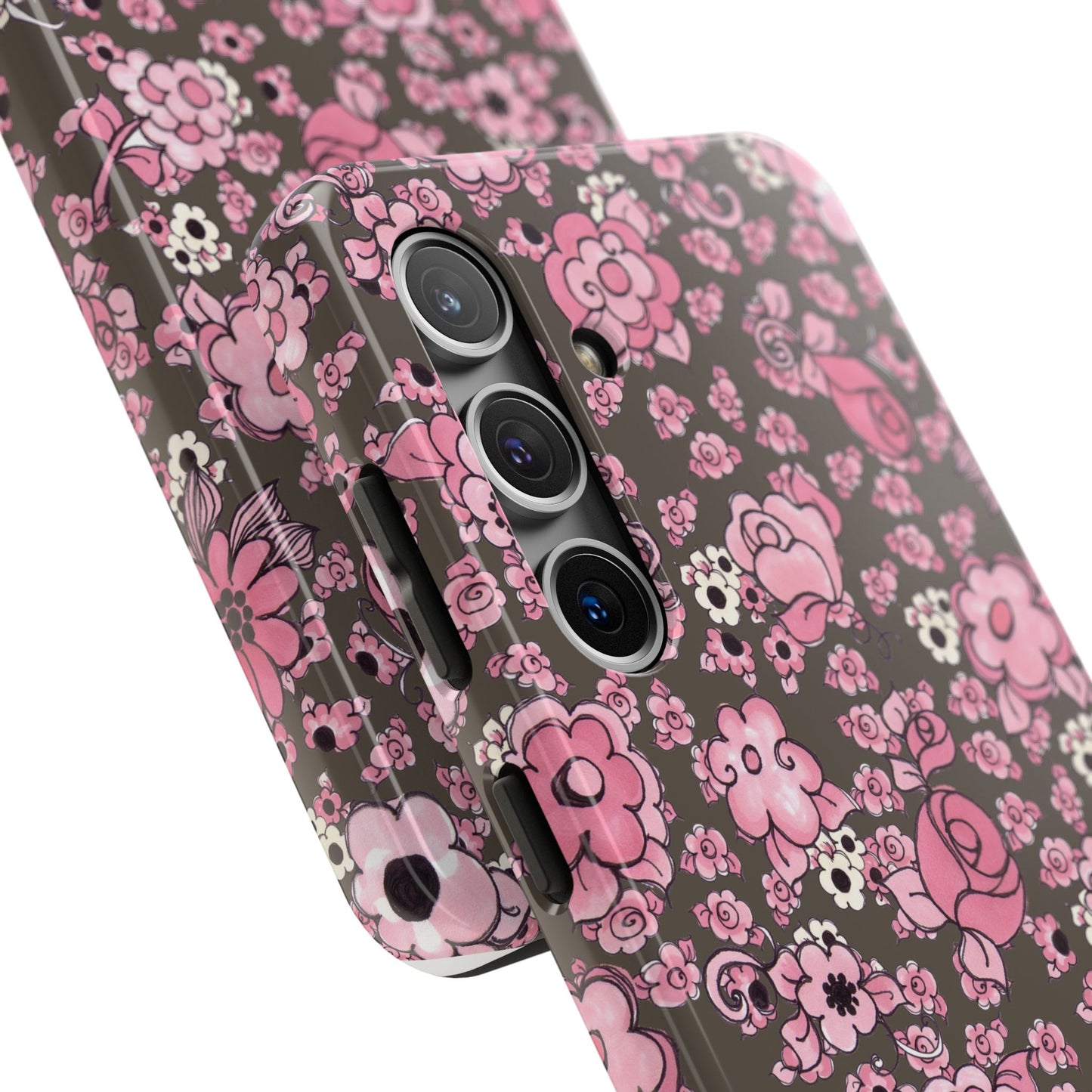 Profuse Posies Mocha Phone Case