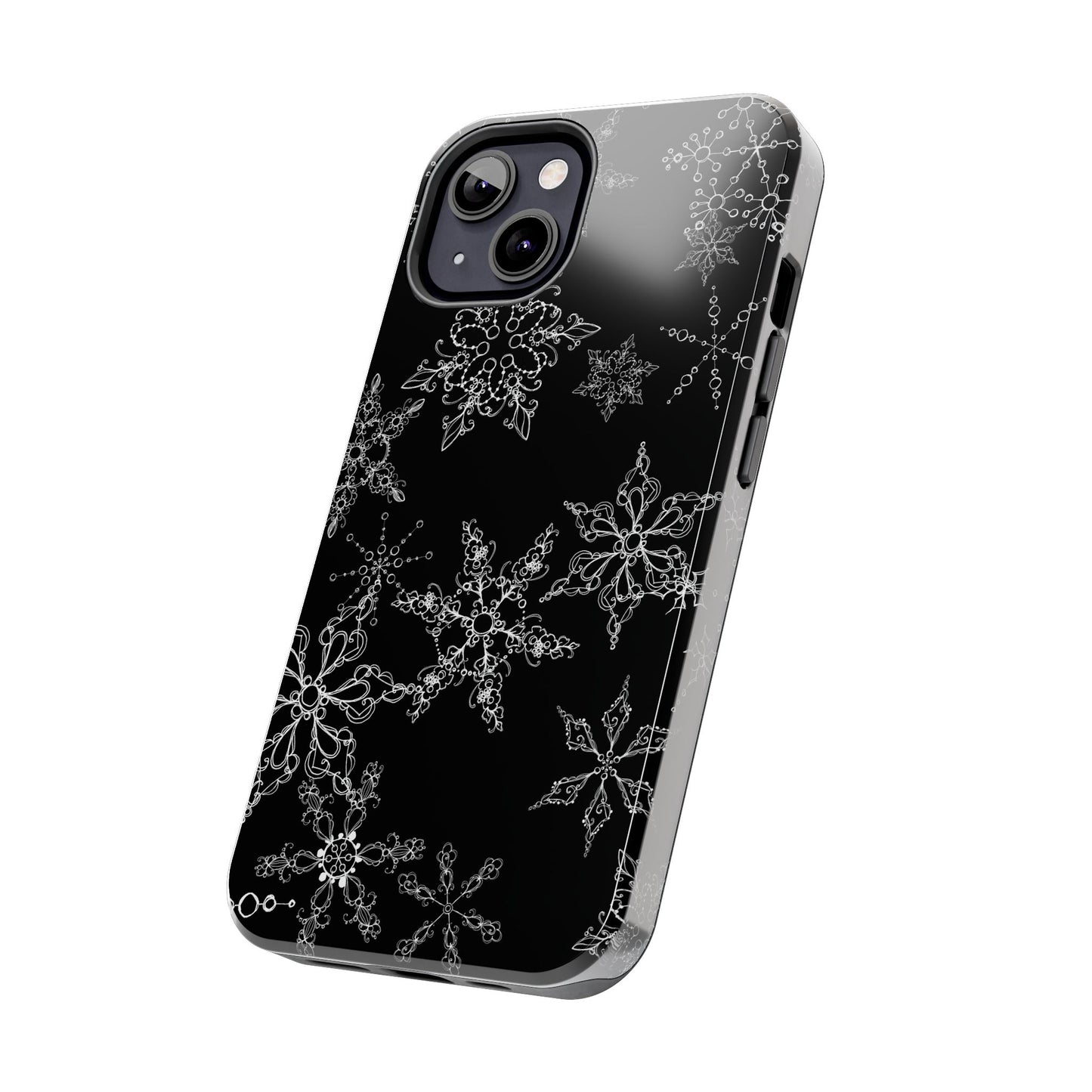 Random Flakes Black Phone Case