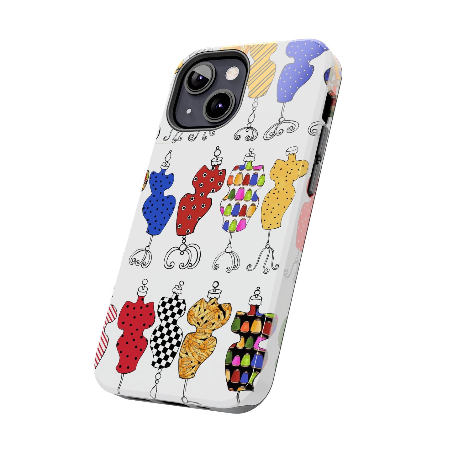 Go Figure White / Multi Phone Case