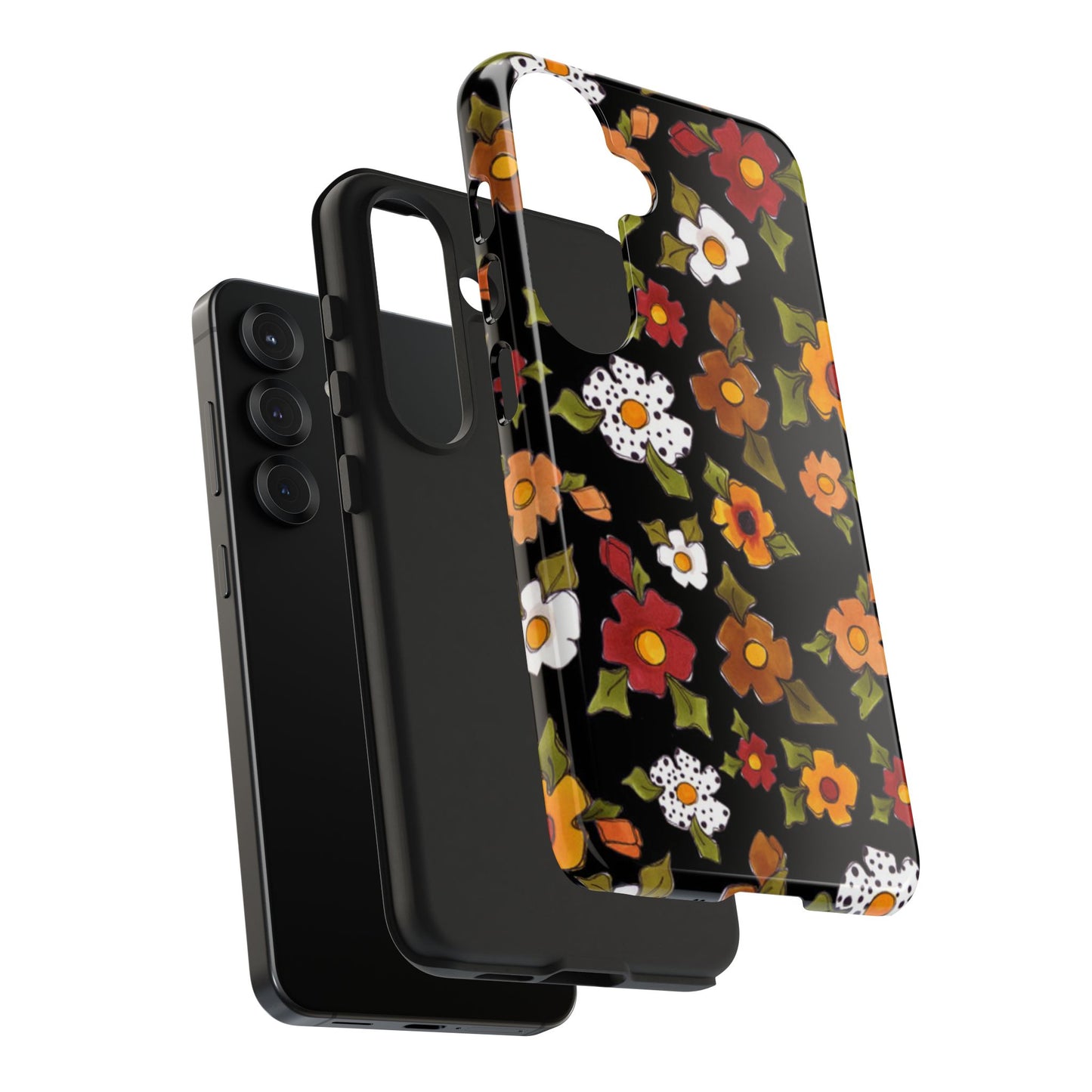 Spice Posie Black Phone Case