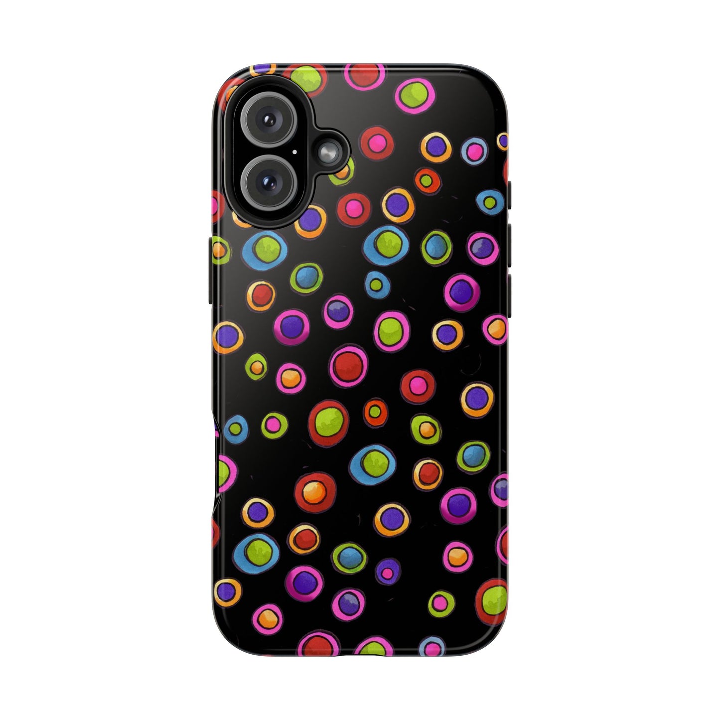 Dopey Dots Black Phone Case