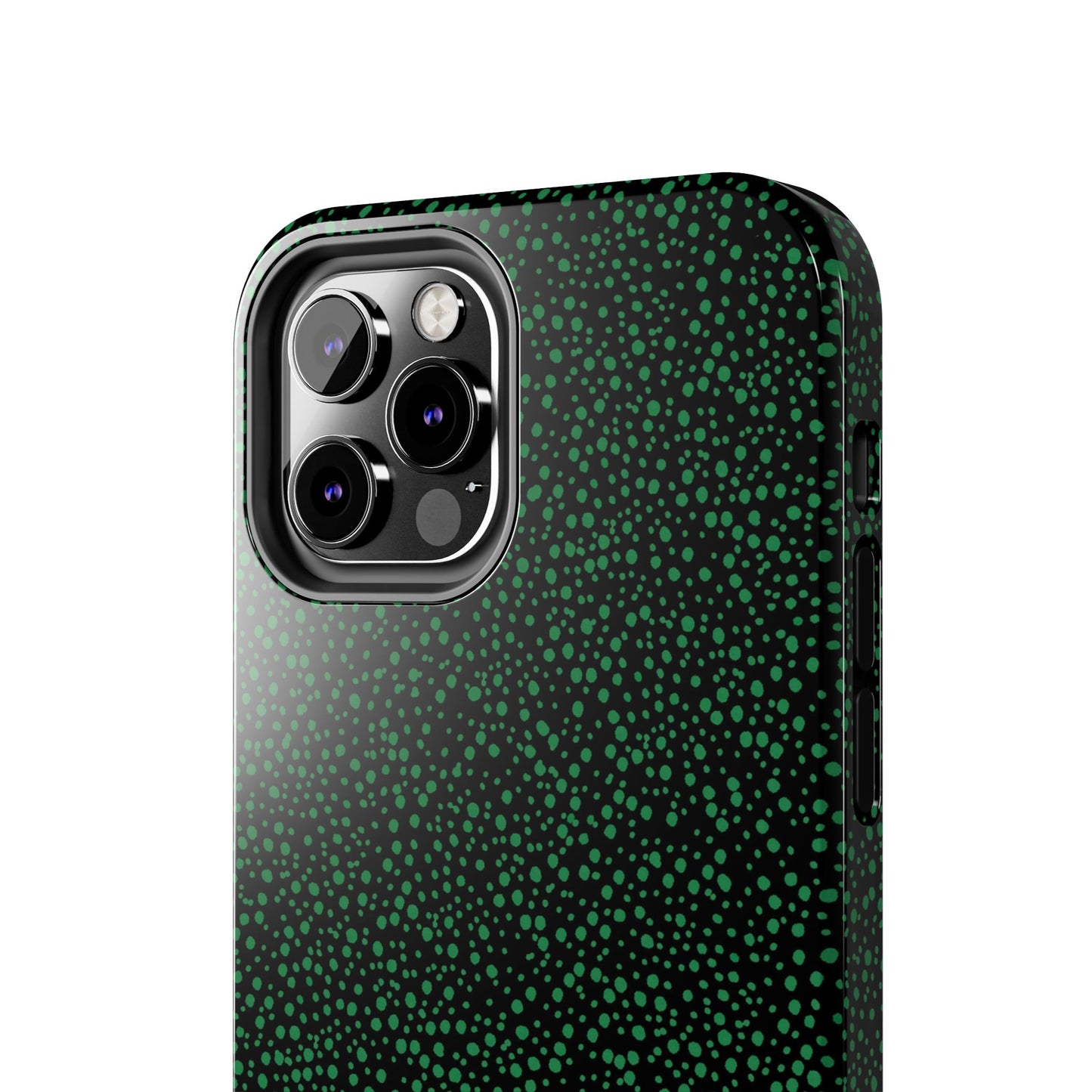 Confetti Black / Green Phone Case
