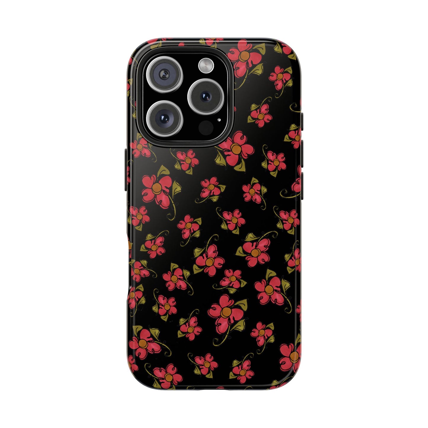 Daisy Caper Black Phone Case