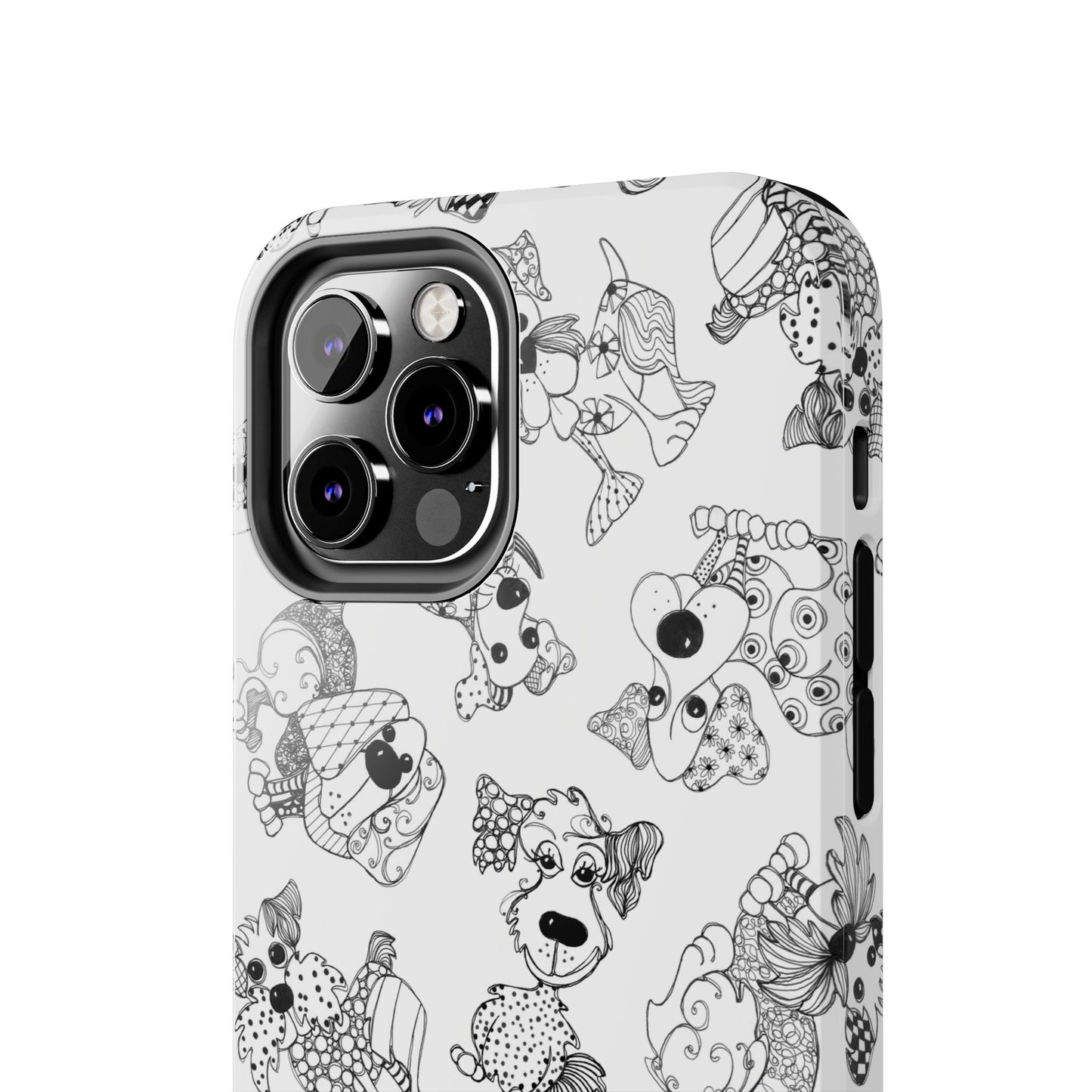Doodle Dogs White Phone Case