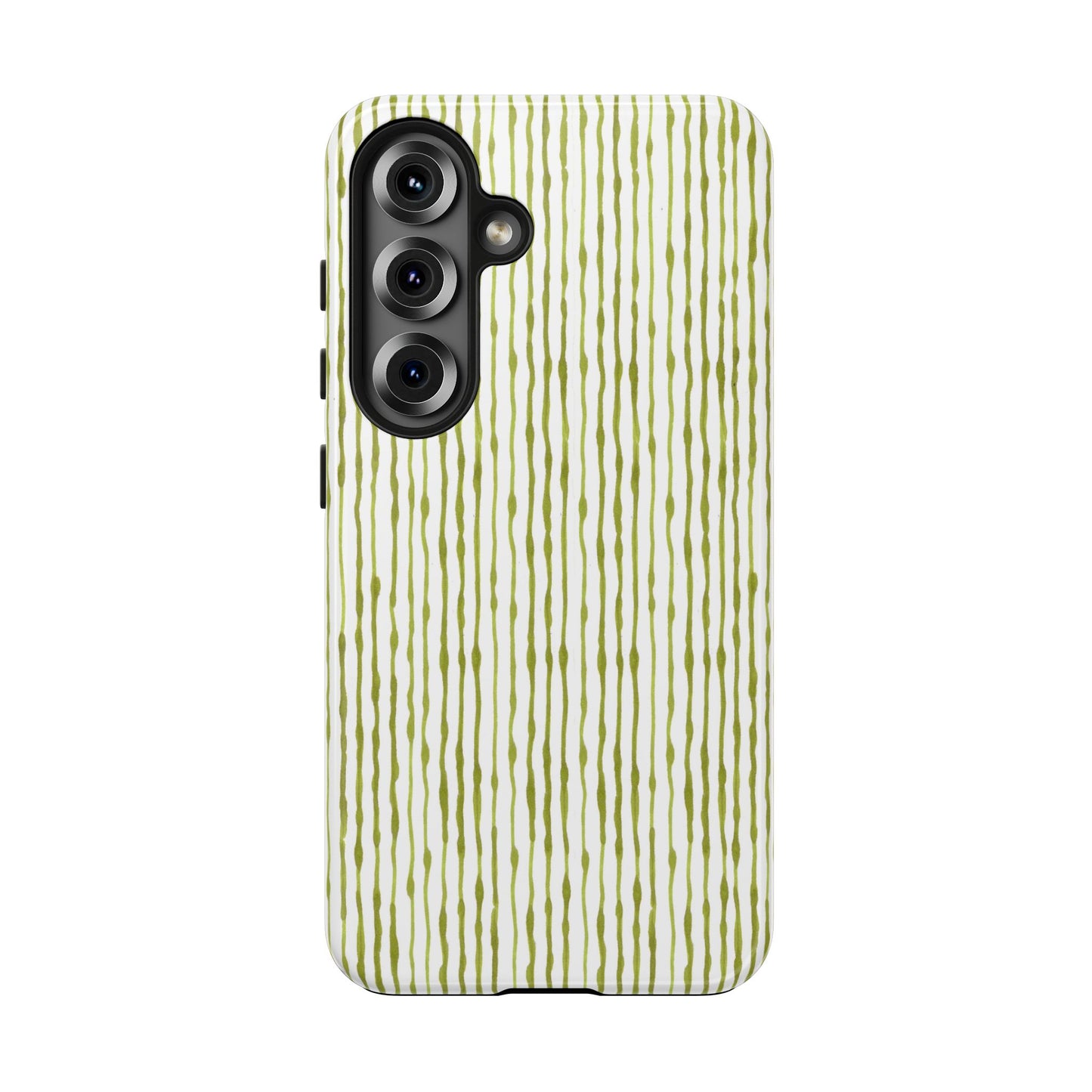 Faux Seersucker White / Green Phone Case