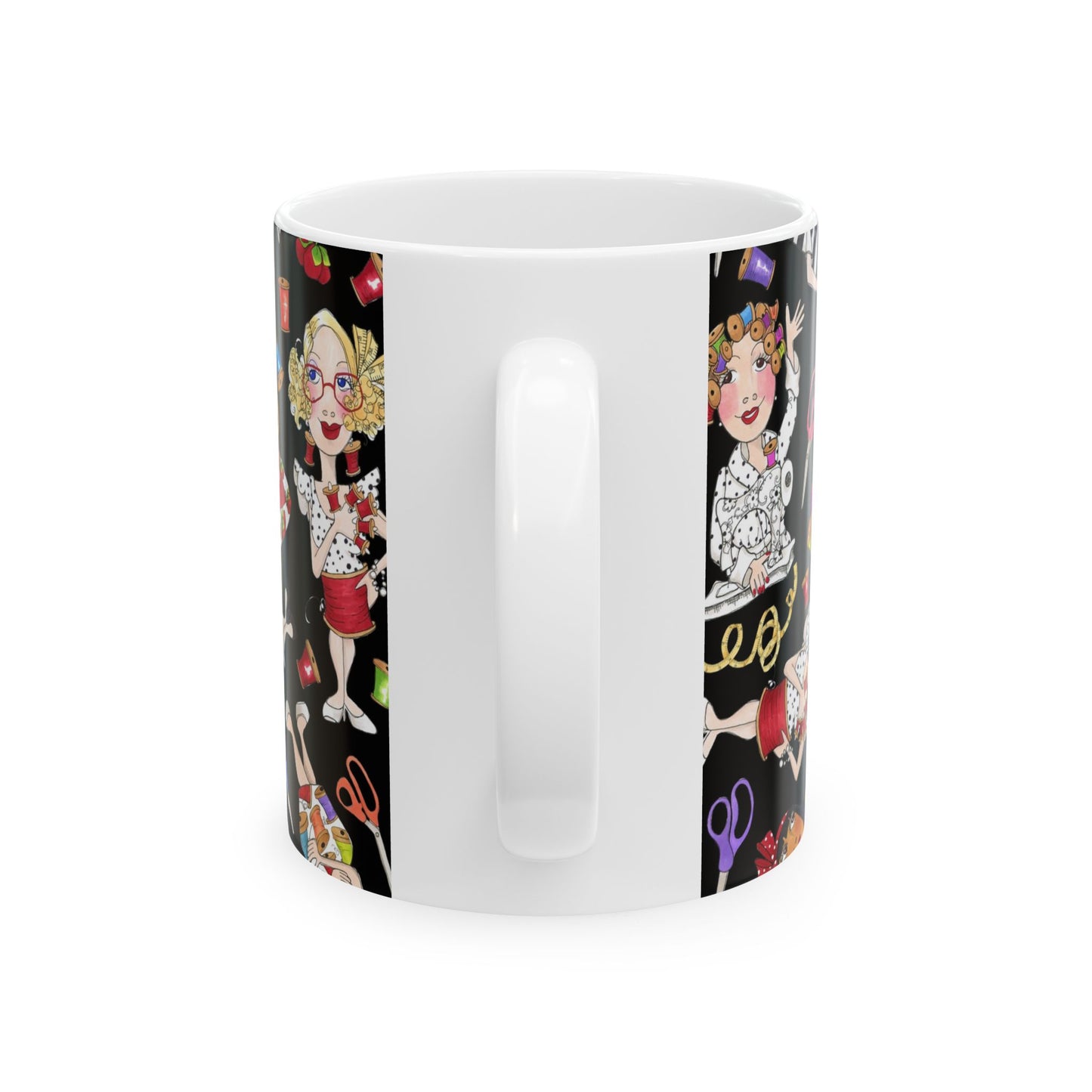 Sew Tossed Black Cup