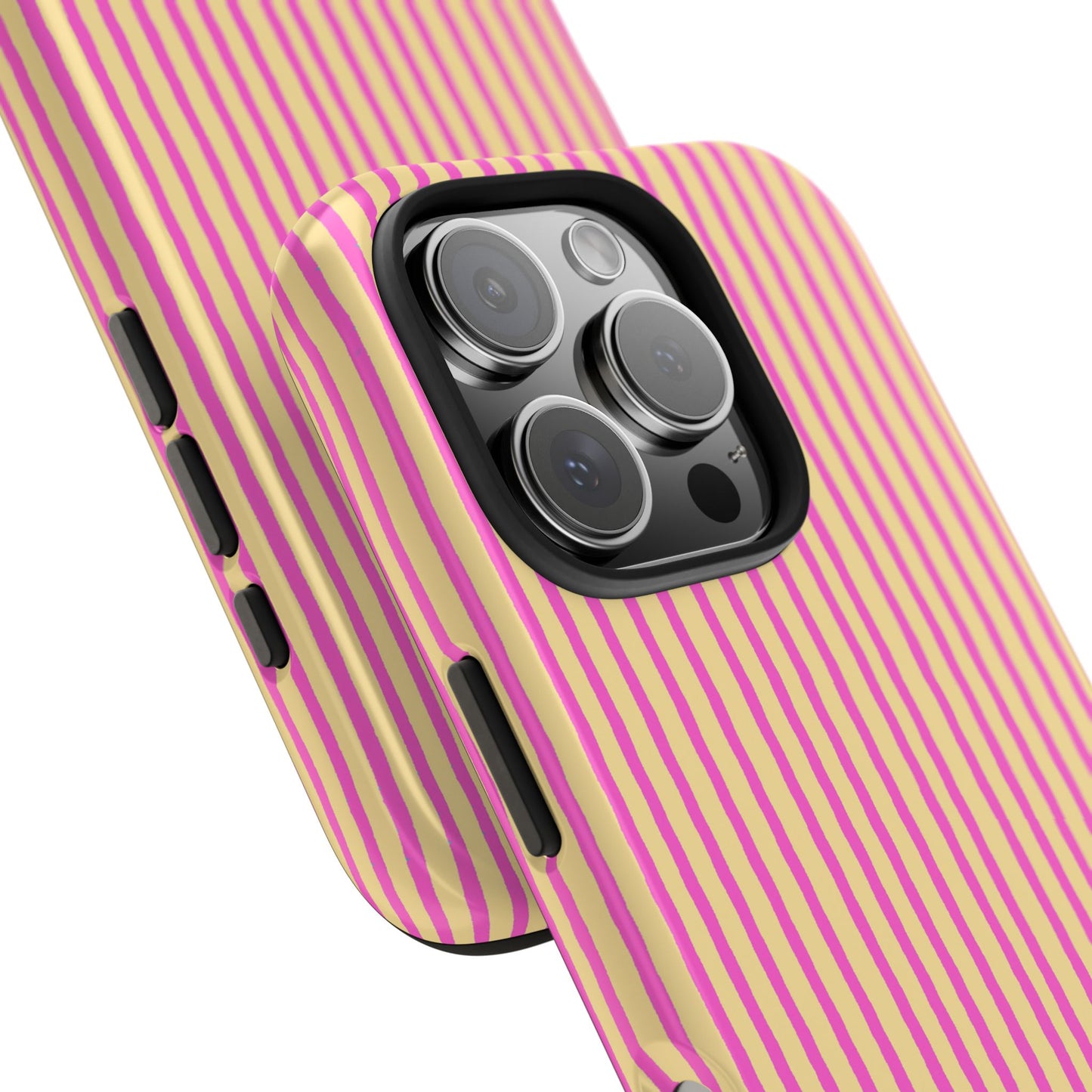 Stripe Yellow / Pink Phone Case