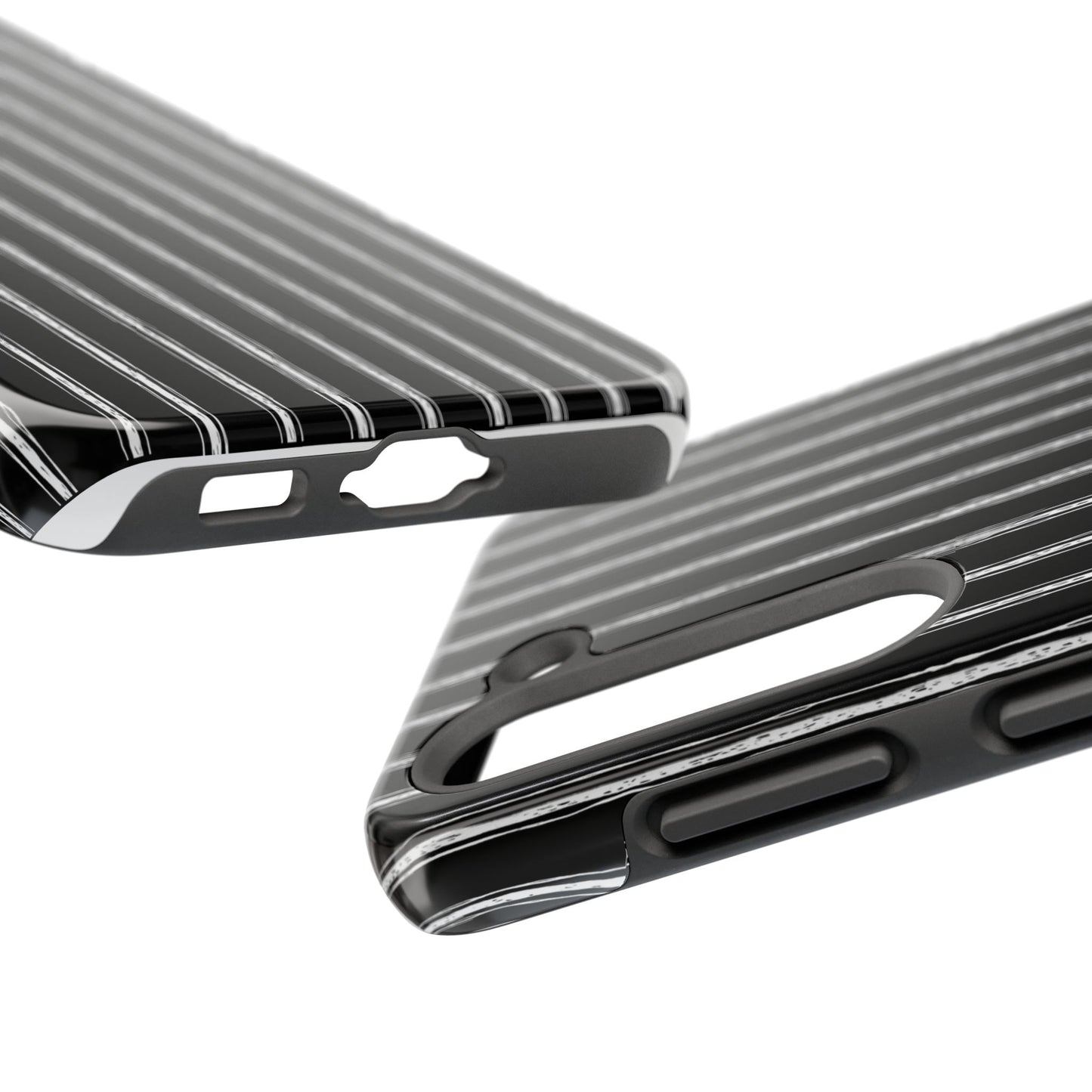Napkin Stripe Black / White Phone Case