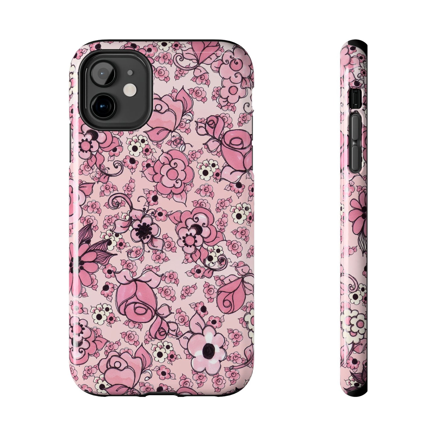 Profuse Posies Pink Phone Case