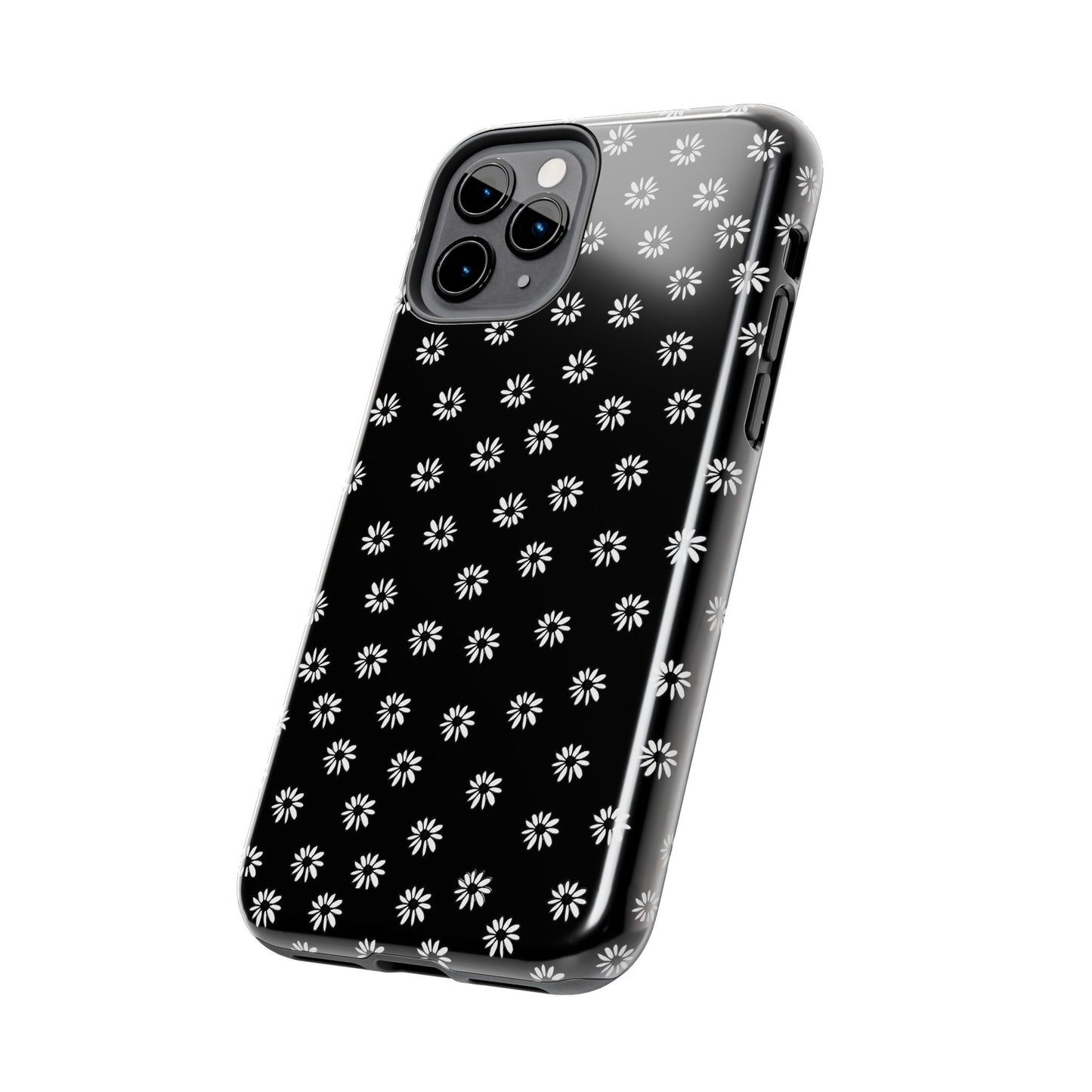 Daisy Dot Black / White Phone Case