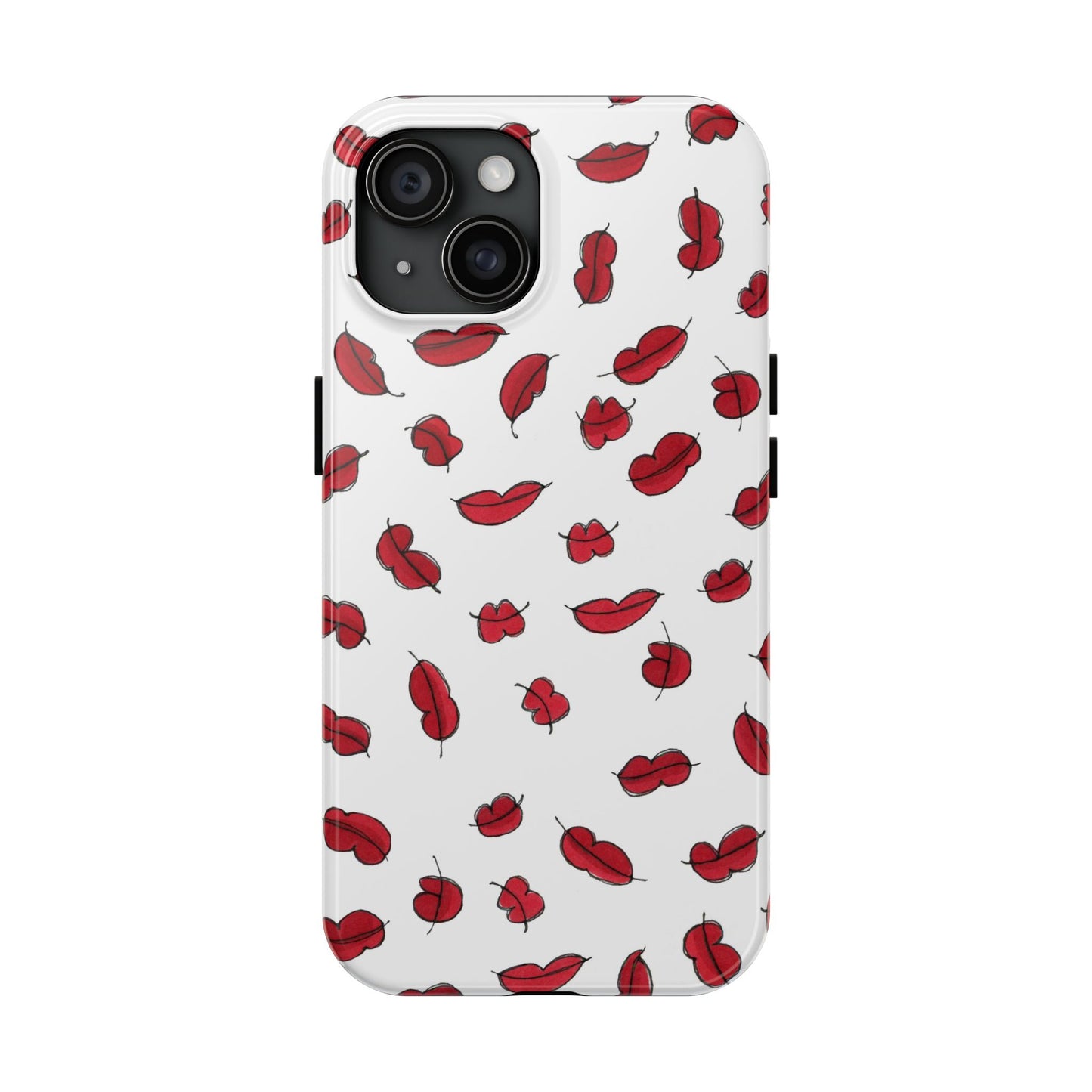 Lotsa Lips White Phone Case