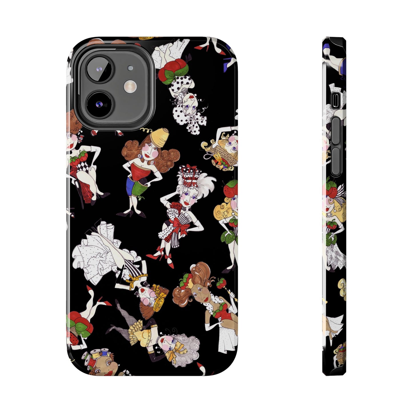 Sew Tossed Black Phone Case