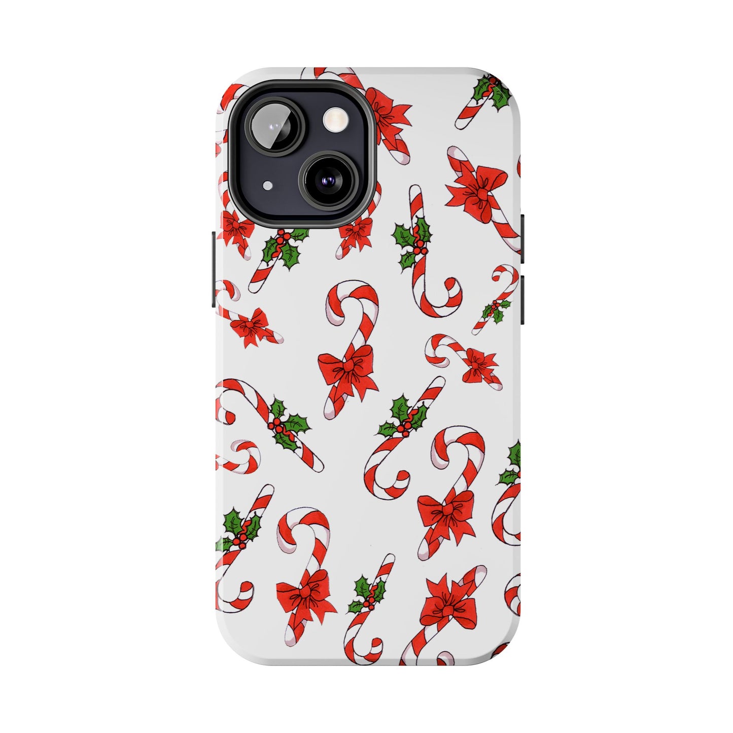 Candy Cane Crowd White Phone Case