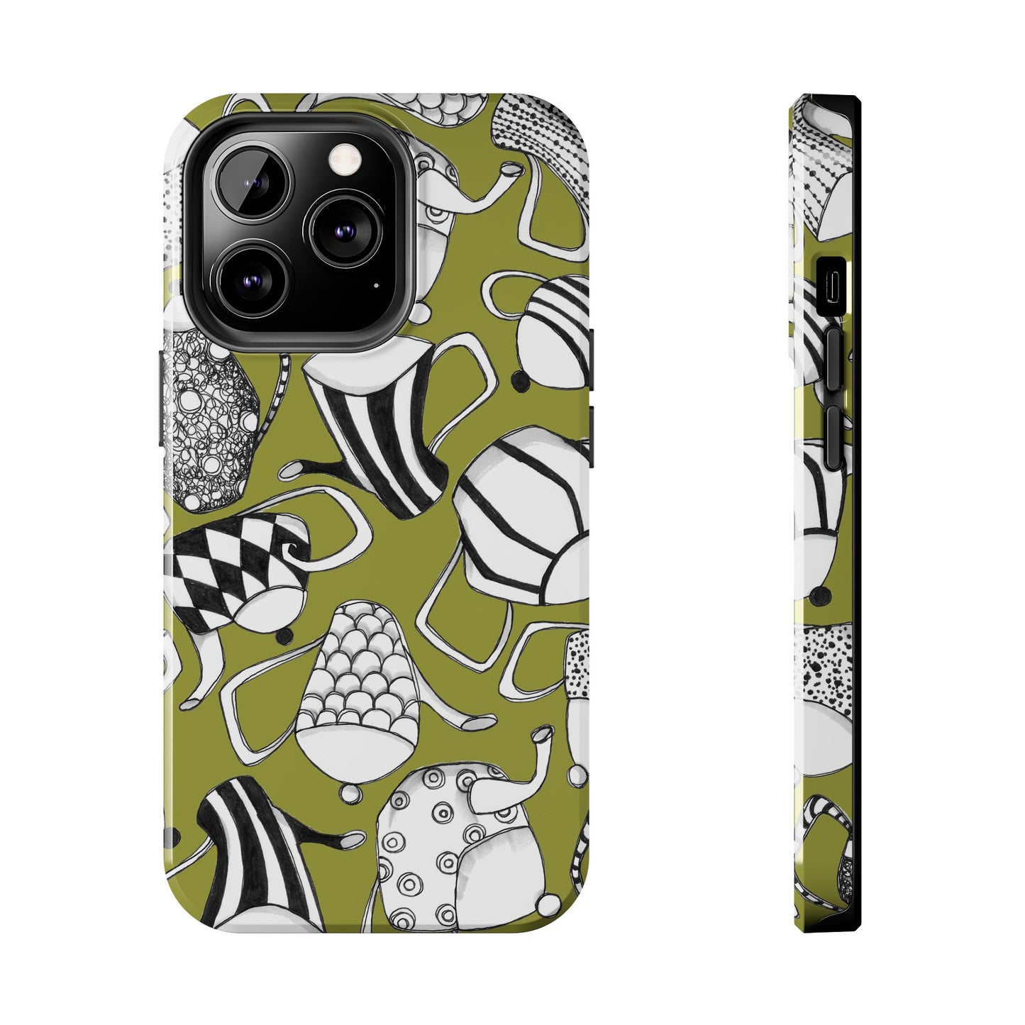 Coffee, Tea Anyone? Green Phone Case