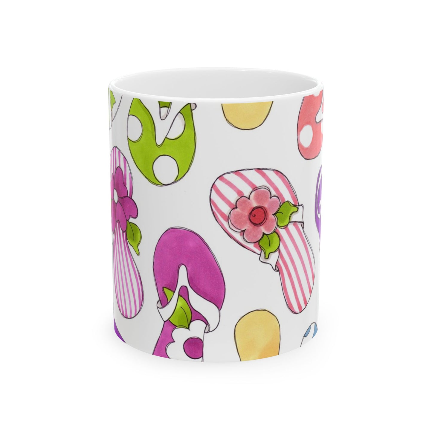 Flip Flops White Cup