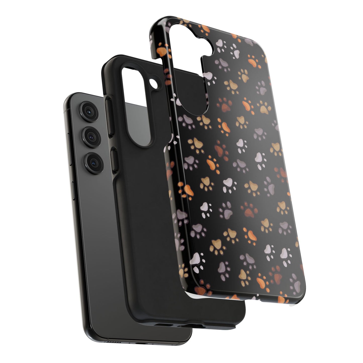 Puppy Paws Black Phone Case